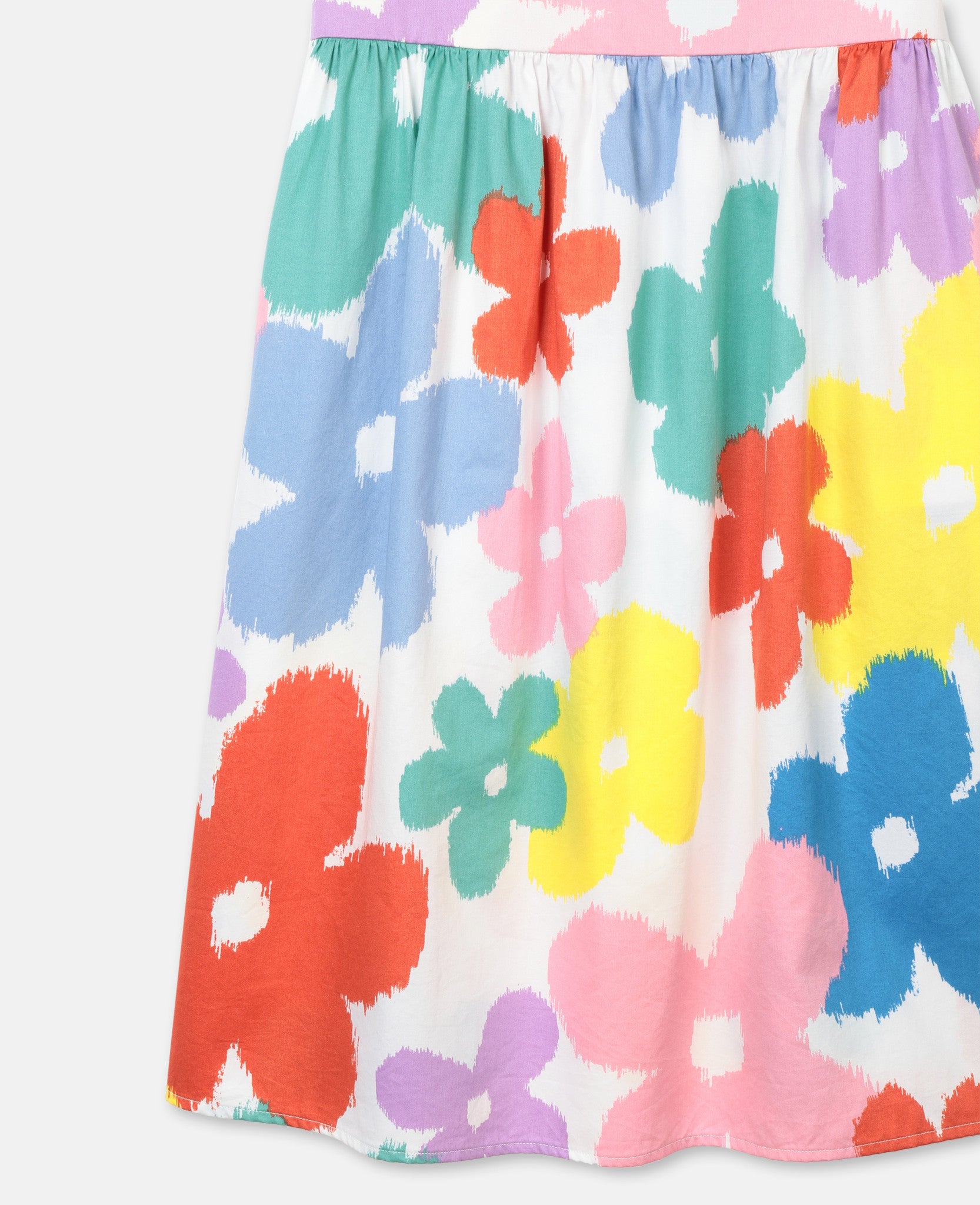 Robe en coton à fleurs multicolores pour filles