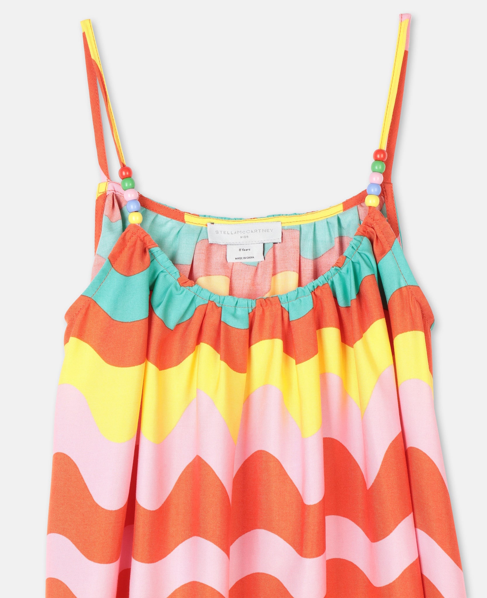 Robe en twill multicolore pour fille