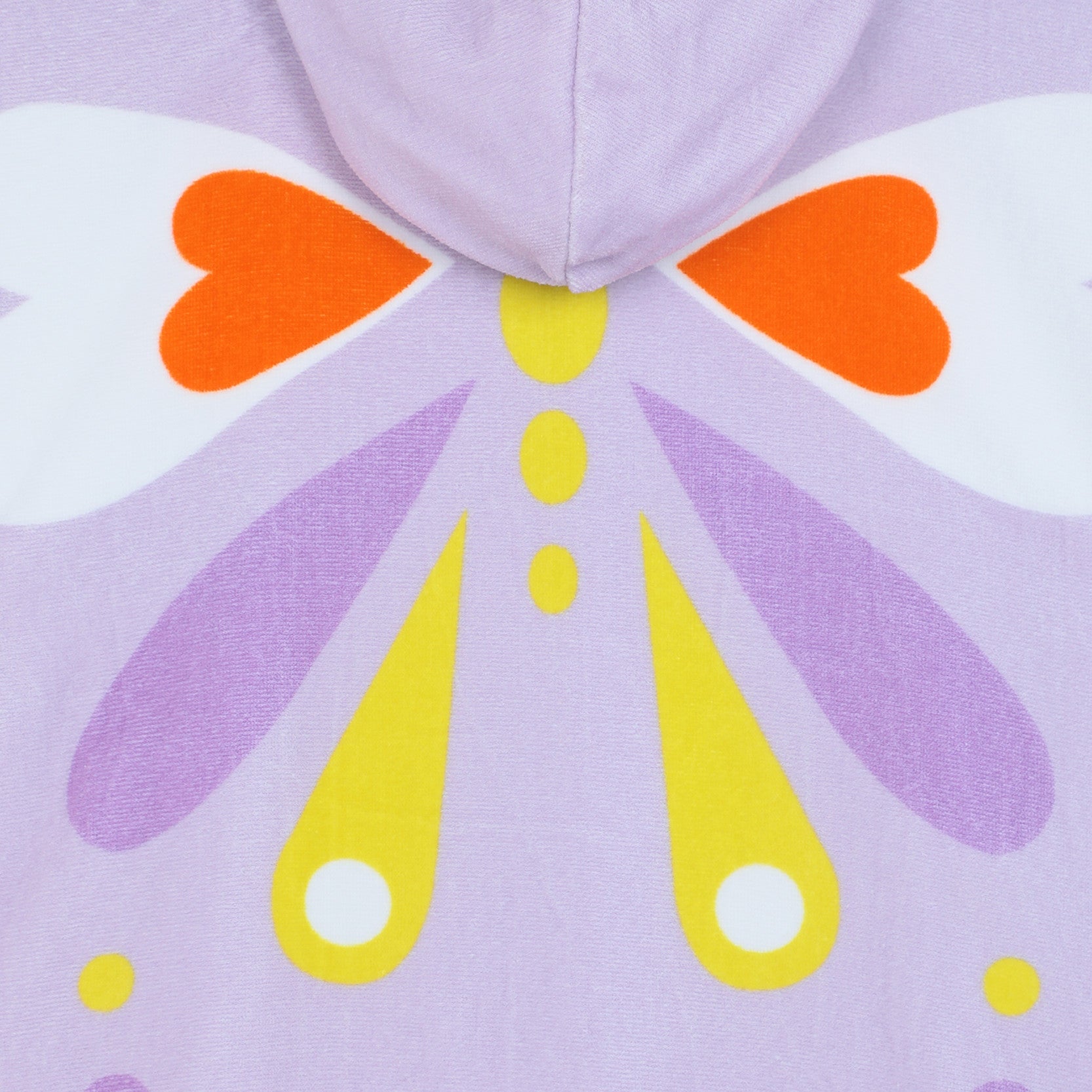 Serviette de toilette en coton lilas papillon pour filles
