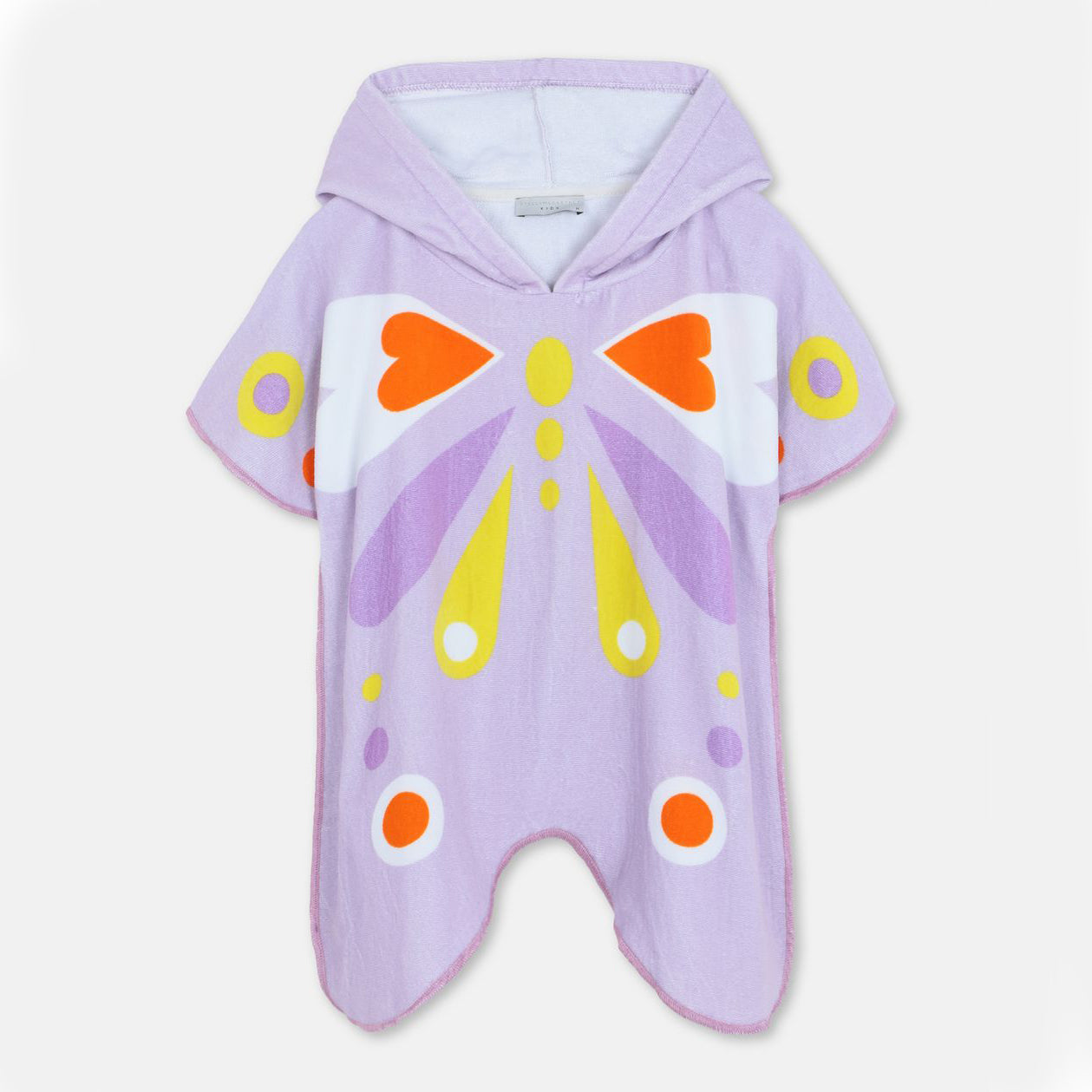 Serviette de toilette en coton lilas papillon pour filles