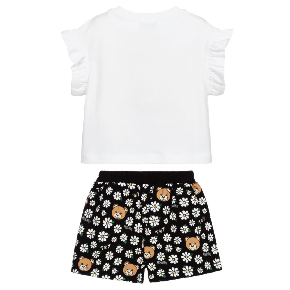 Ensemble Imprimé Noir en Coton pour Filles
