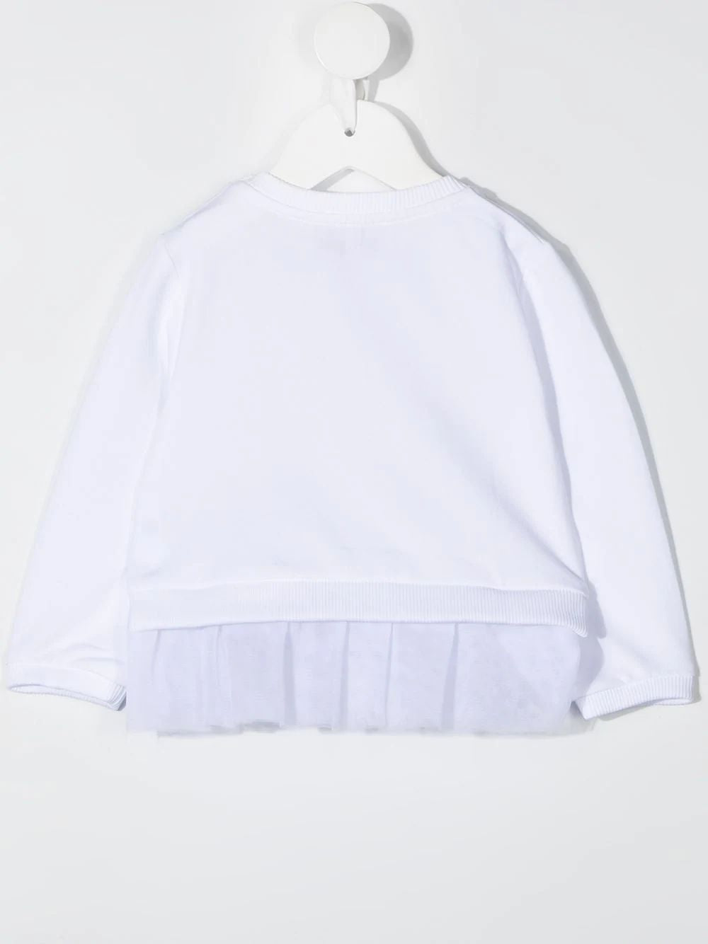 T-shirt blanc imprimé pour bébés filles