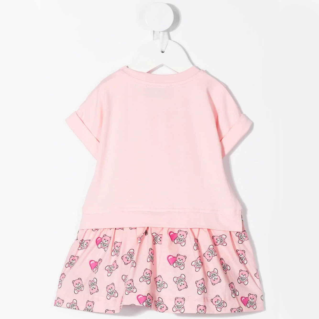 Robe rose en coton pour bébés filles