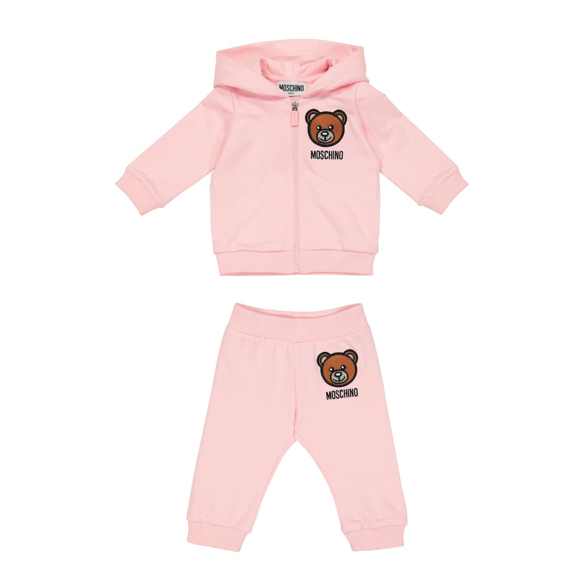 Ensemble en coton rose pour bébés filles