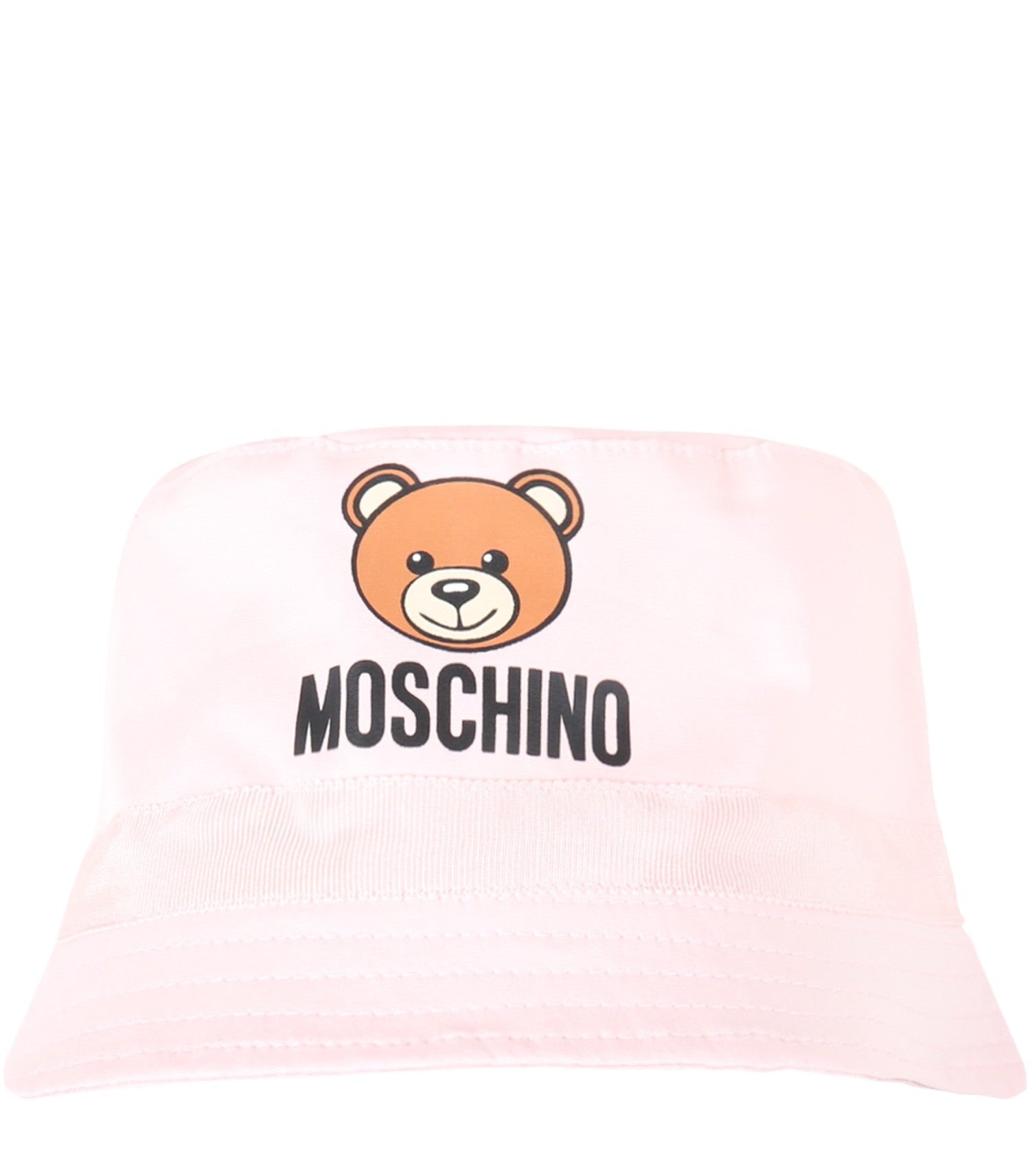 Chapeau en coton rose avec logo pour filles