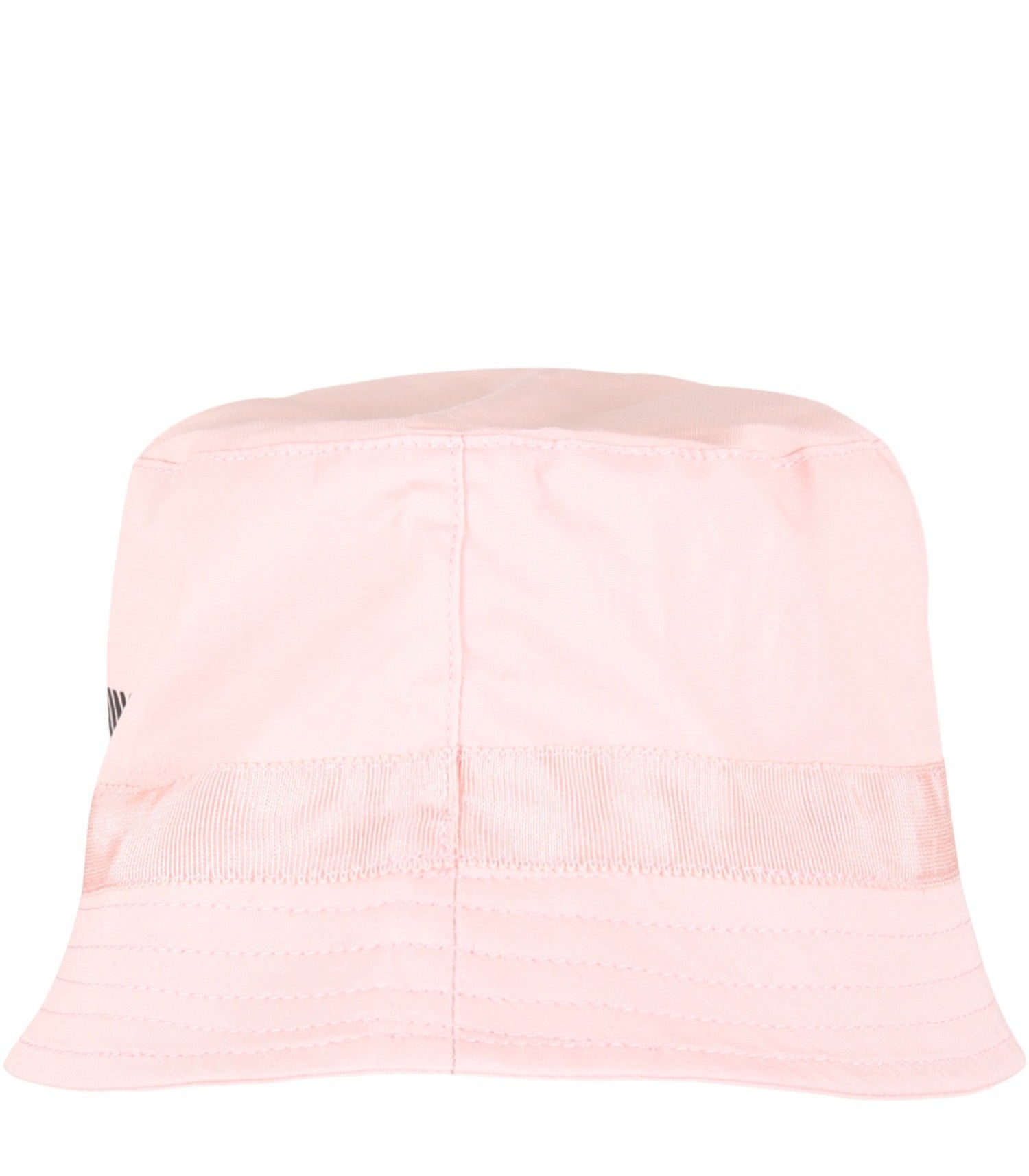 Chapeau en coton rose avec logo pour filles