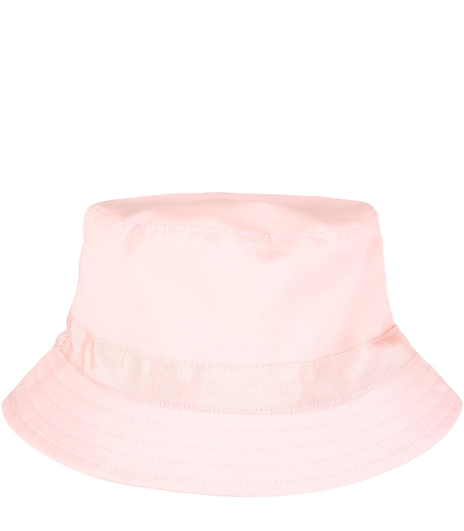 Chapeau en coton rose avec logo pour filles