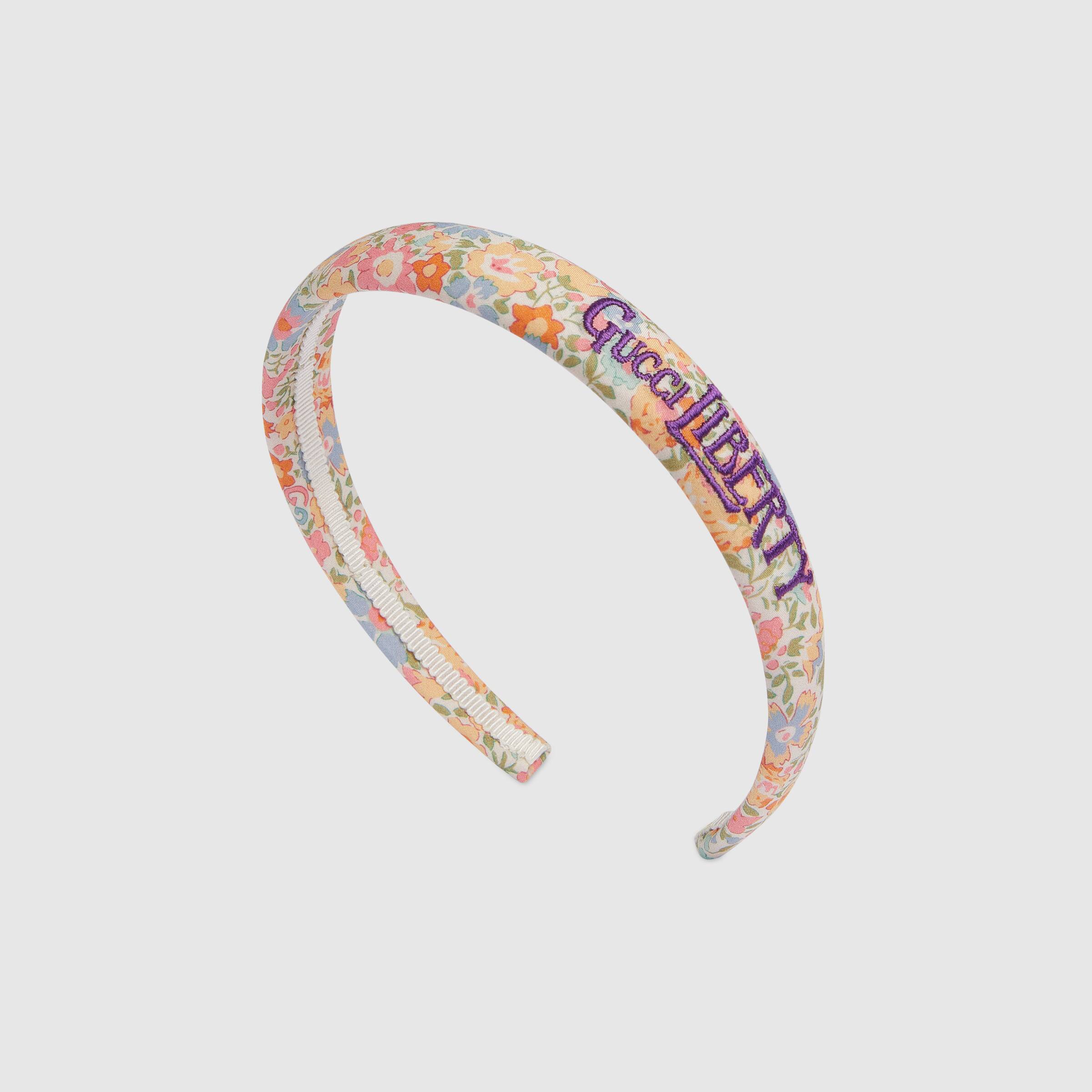 Serre-tête brodé avec logo floral pour fille