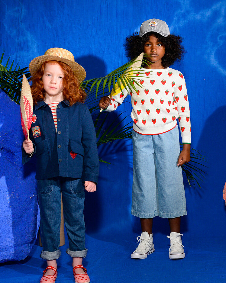 Jean bleu pour filles