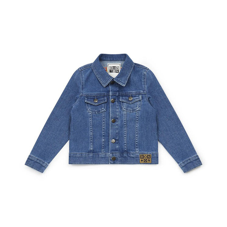 Blouson en jean bleu pour fille