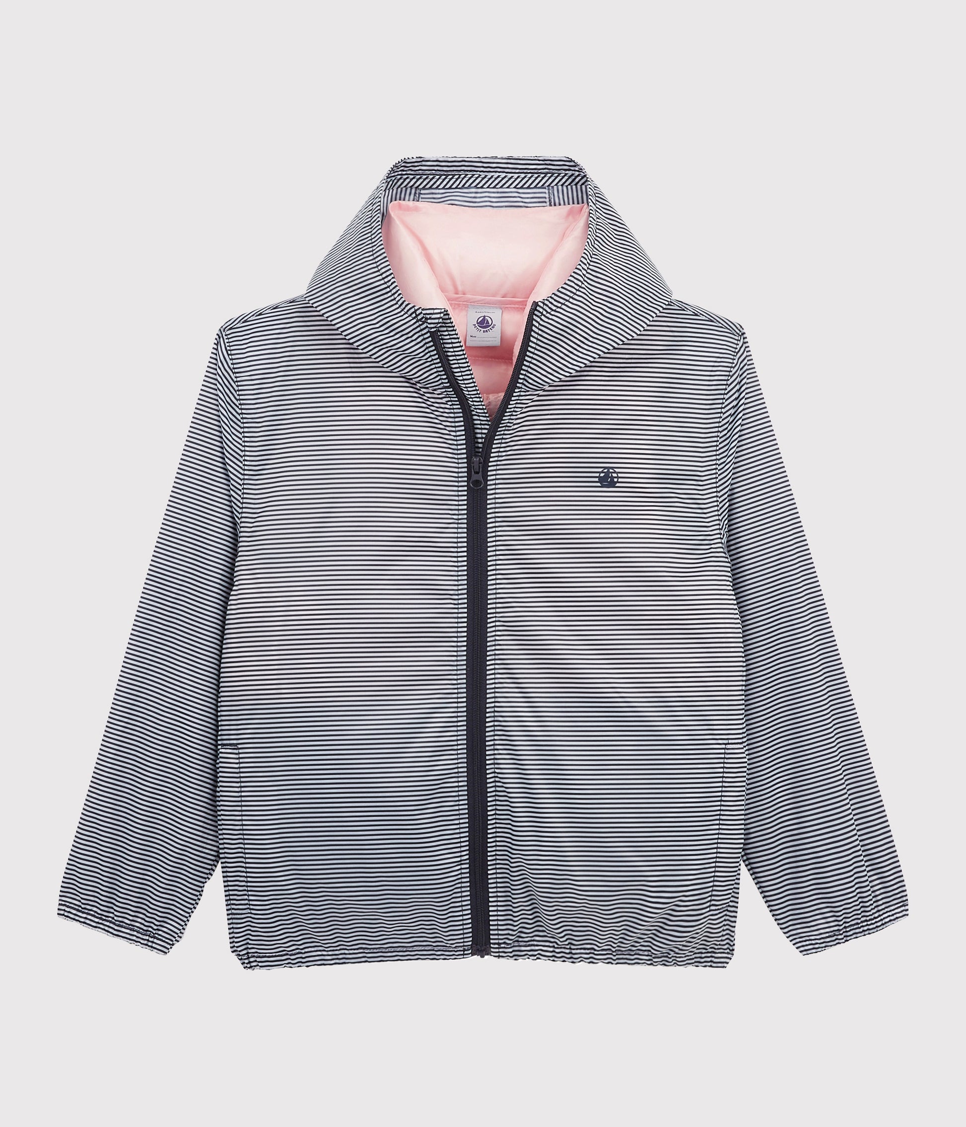 Ensemble doudoune rose et gris pour filles