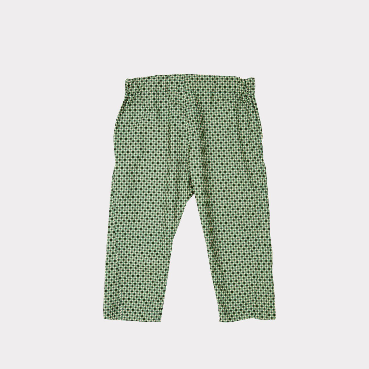 Pantalon en coton à pois verts pour fille