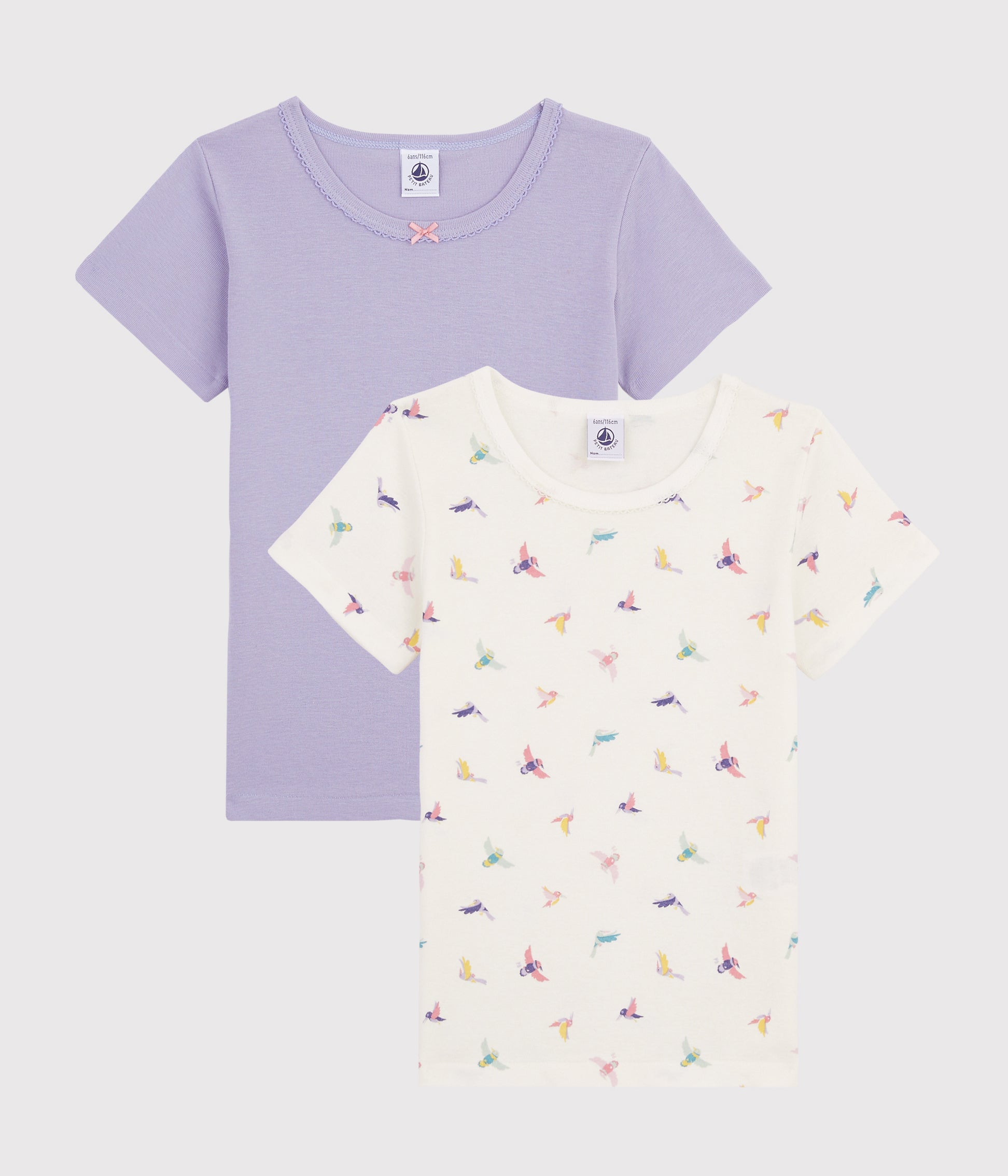 T-shirt en coton multicolore pour filles