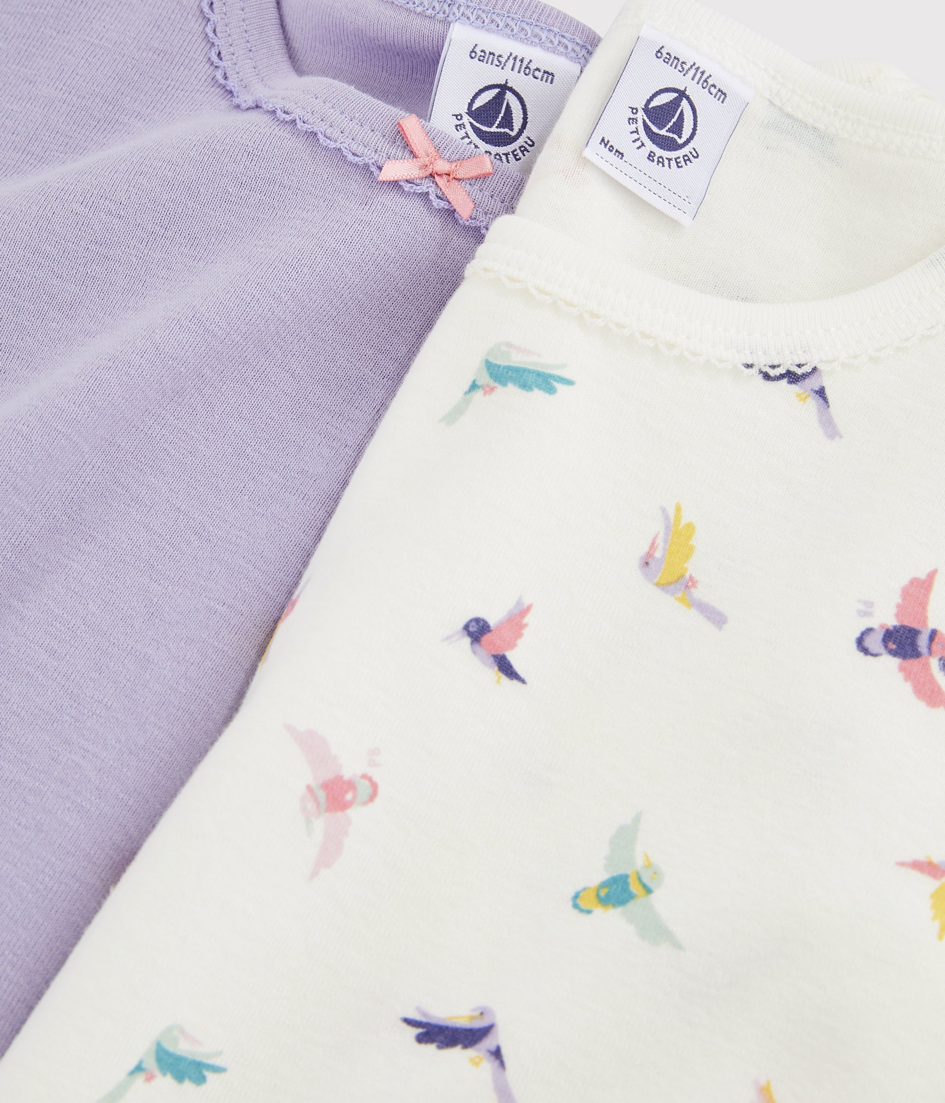 T-shirt en coton multicolore pour filles