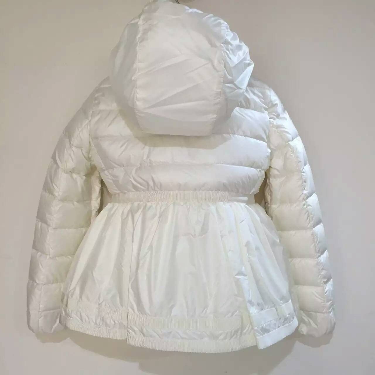 Girls White Down Padded Waist 'Suzon' Jacket - CÉMAROSE | Children's Fashion Store - 2