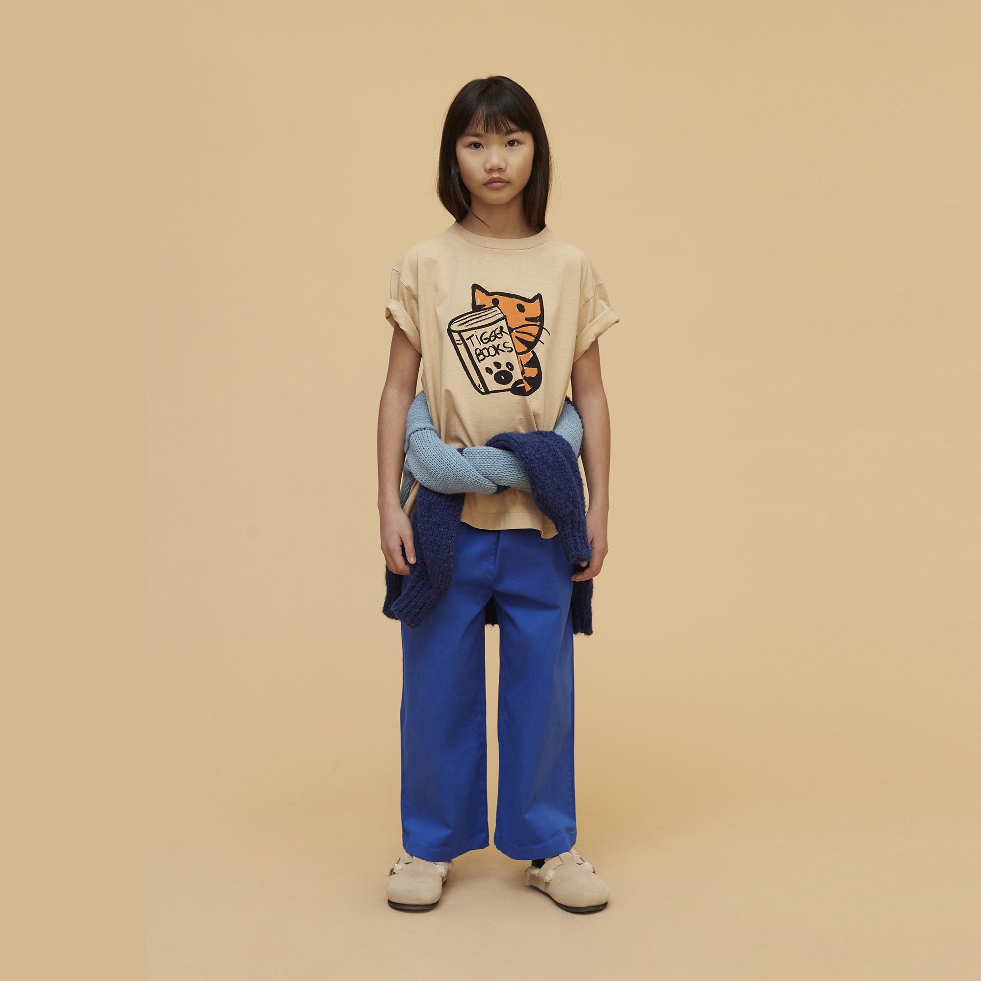 Boys & Girls Sand Printed Cotton T-Shirt
