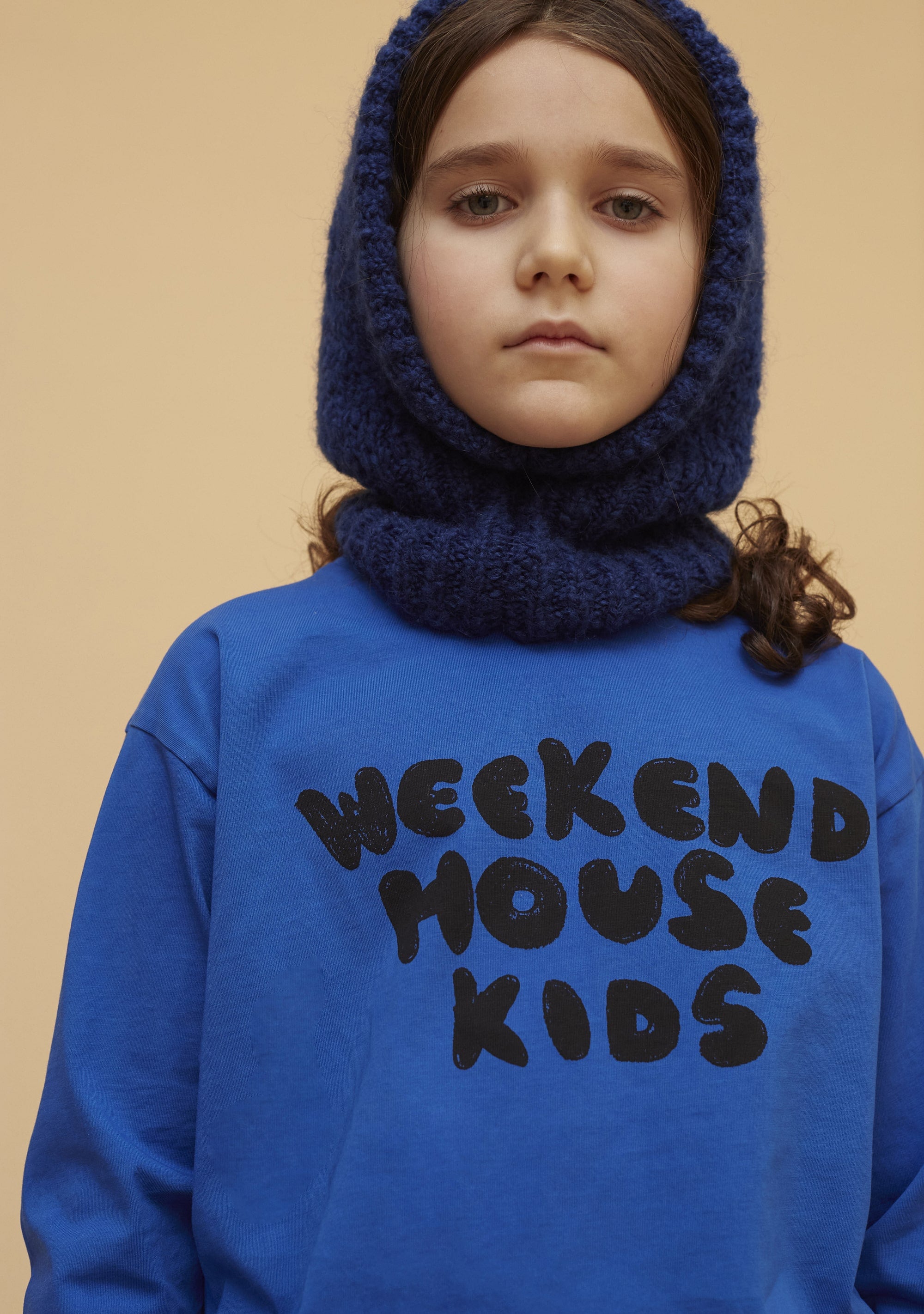 Boys & Girls Blue Printed Cotton T-Shirt