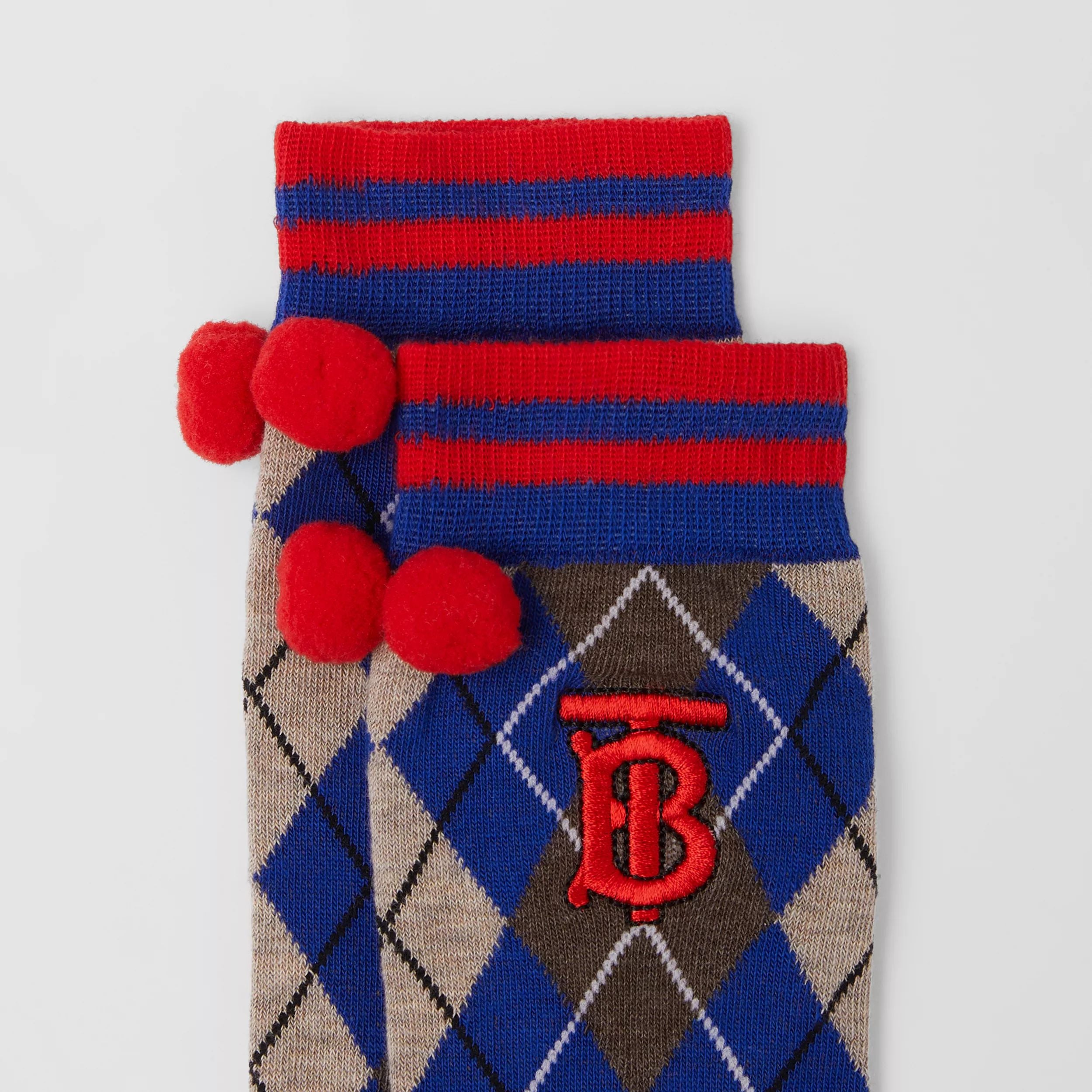 Boys Blue Logo Cotton Socks