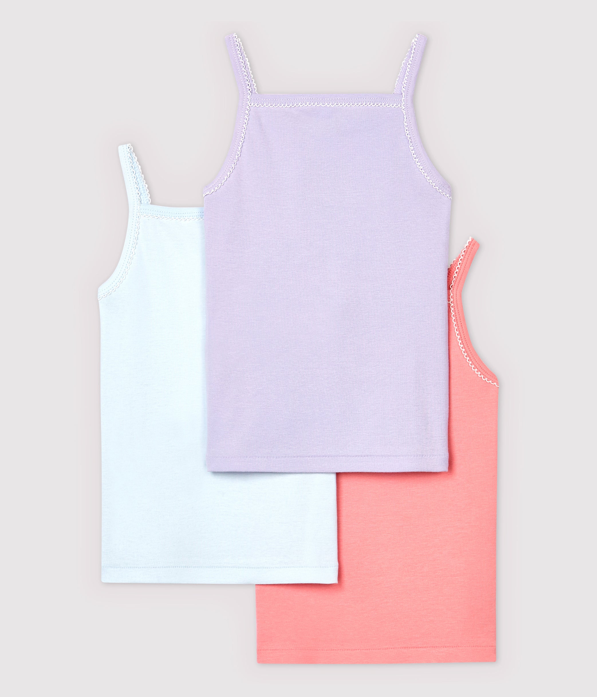 Ensemble de gilets multicolores en coton pour filles