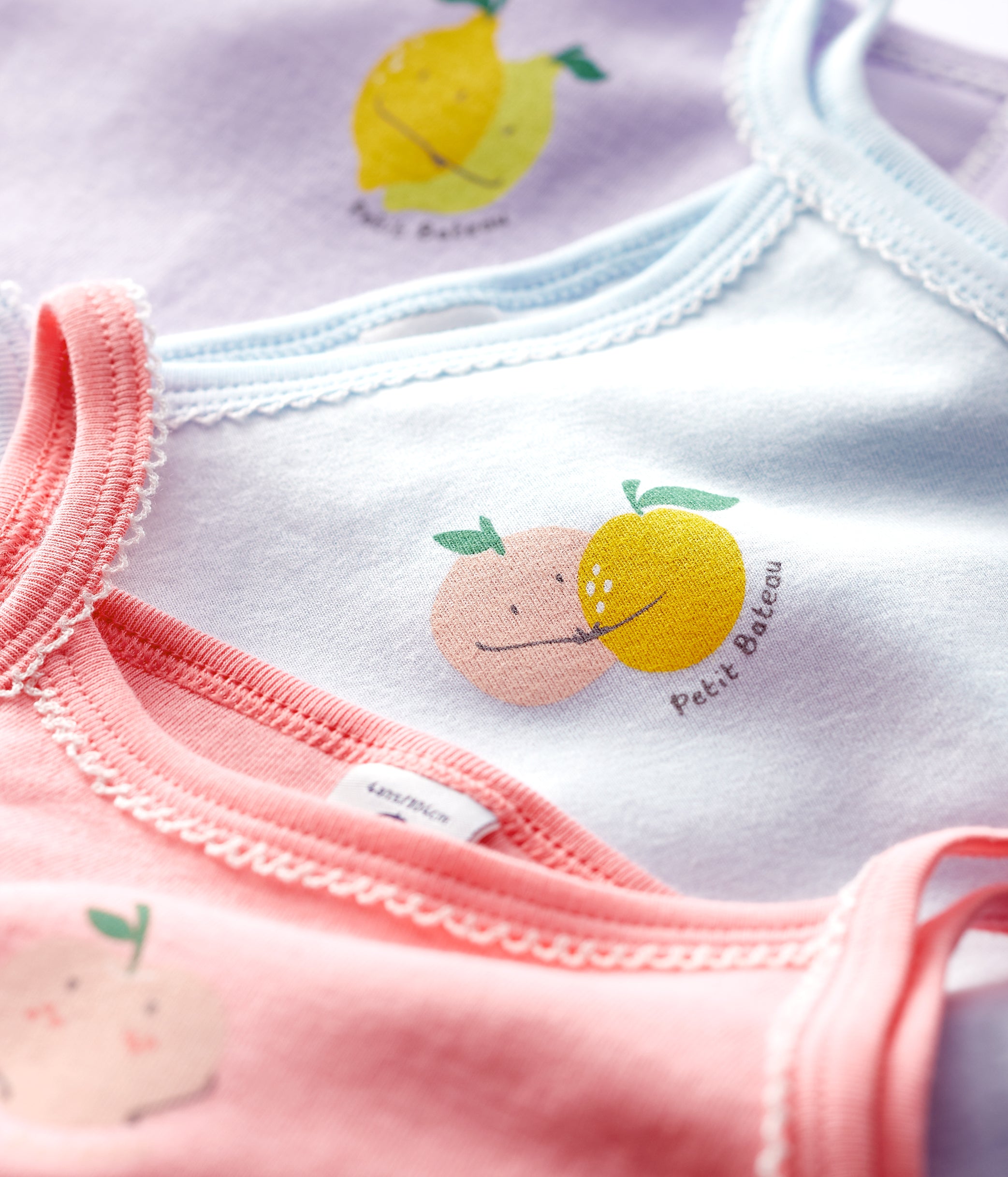 Ensemble de gilets multicolores en coton pour filles