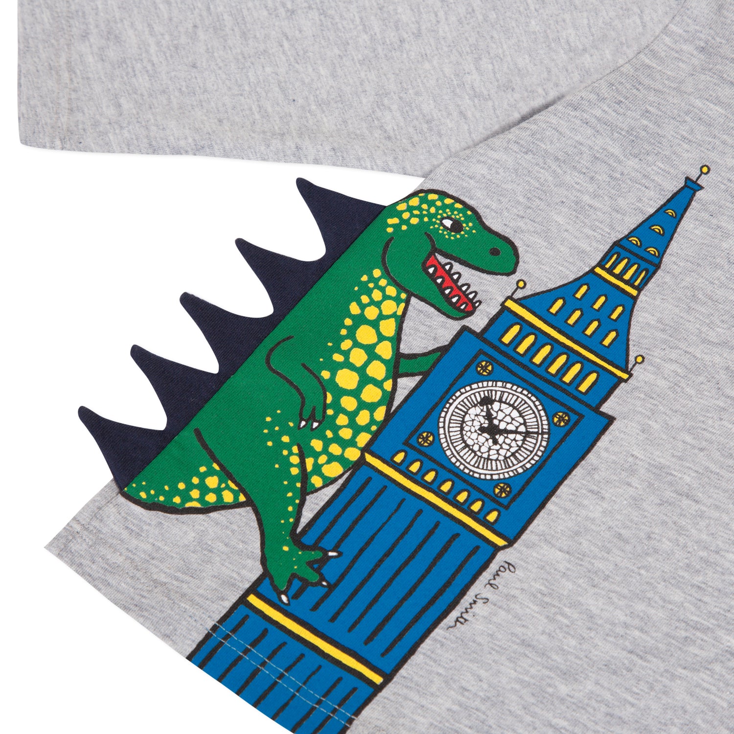 Baby Boys Grey Printing Cotton Top