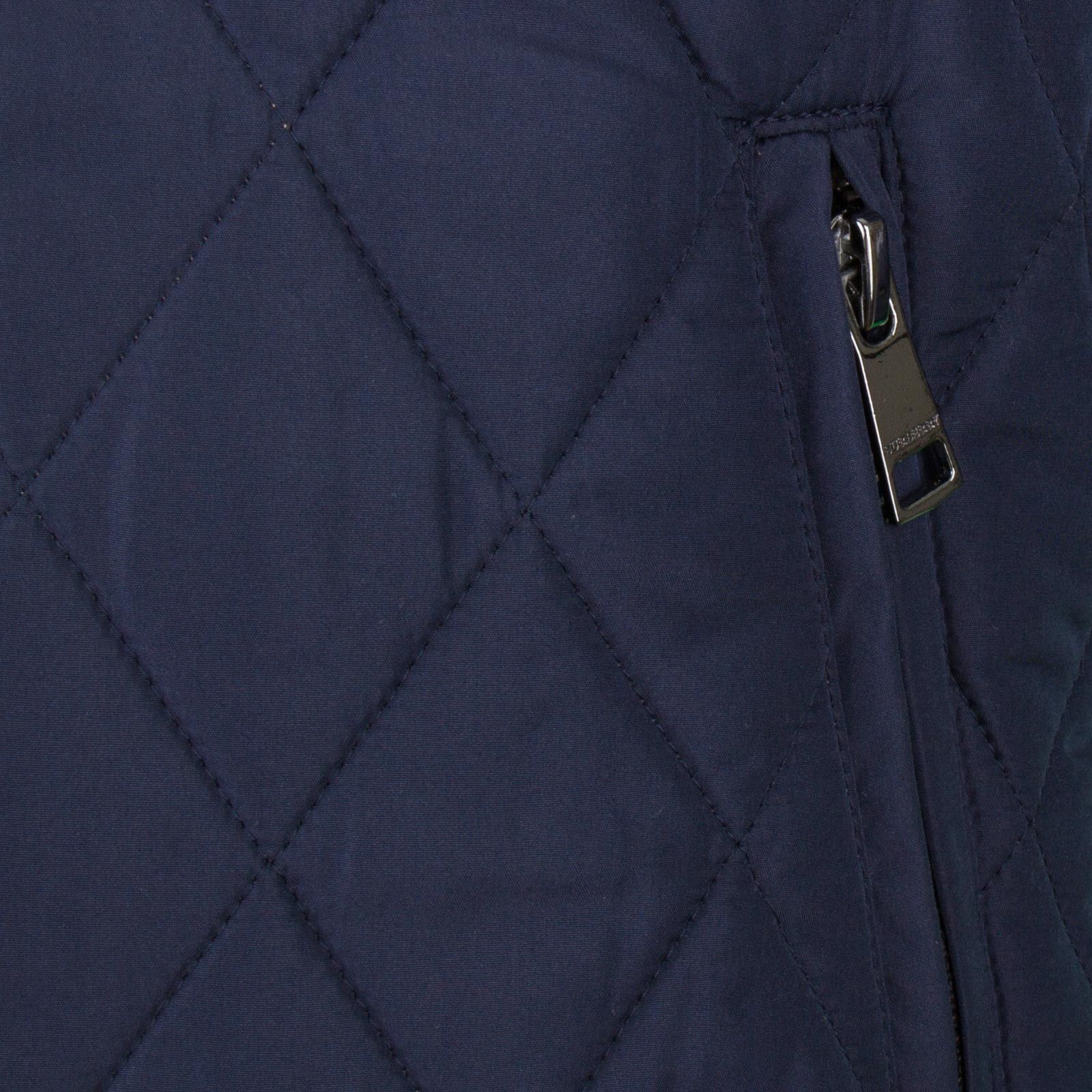 Boys Navy Blue Quilted Jacket With Classic Check Trims - CÉMAROSE | Children's Fashion Store - 5