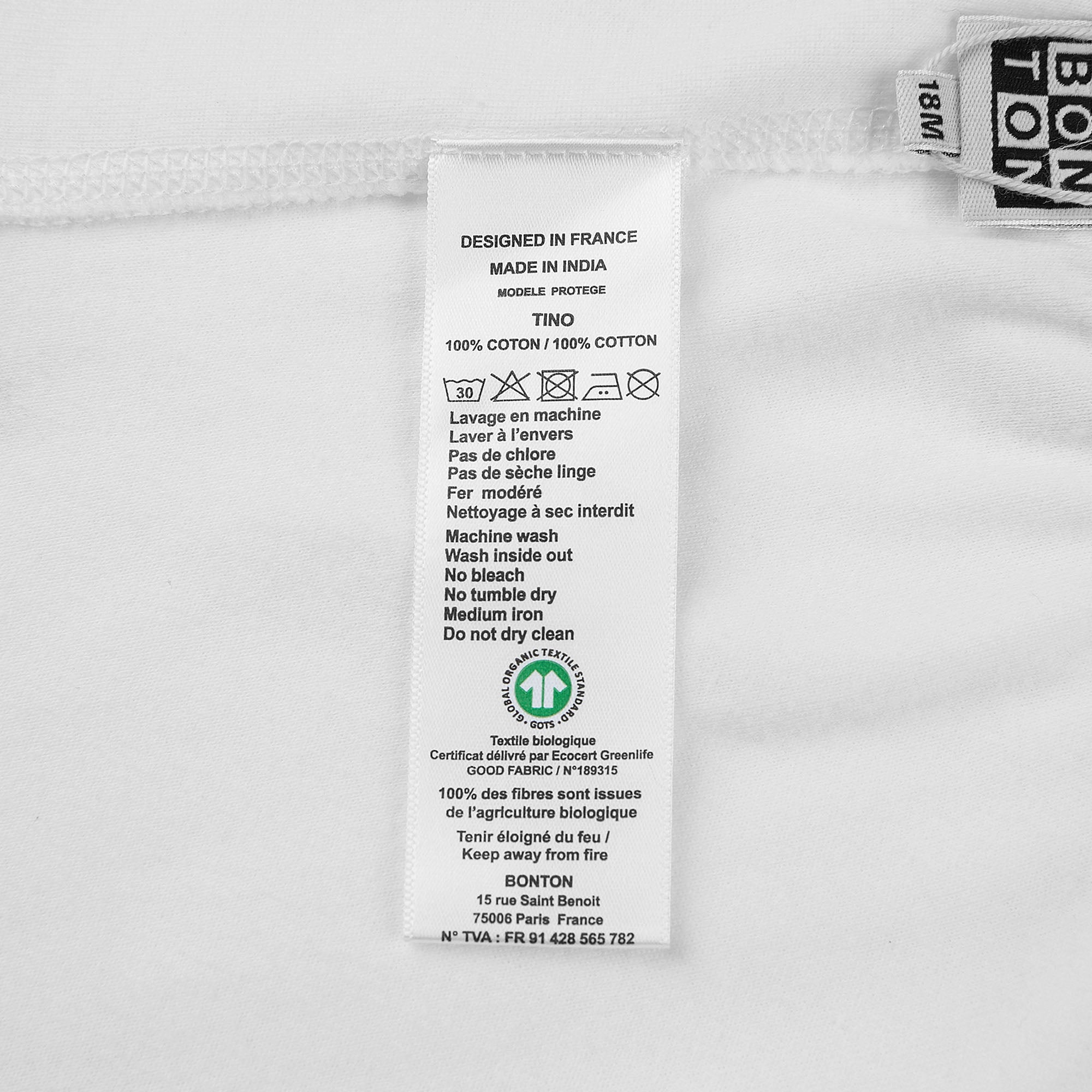 Baby Boys & Girls White Cotton Trousers