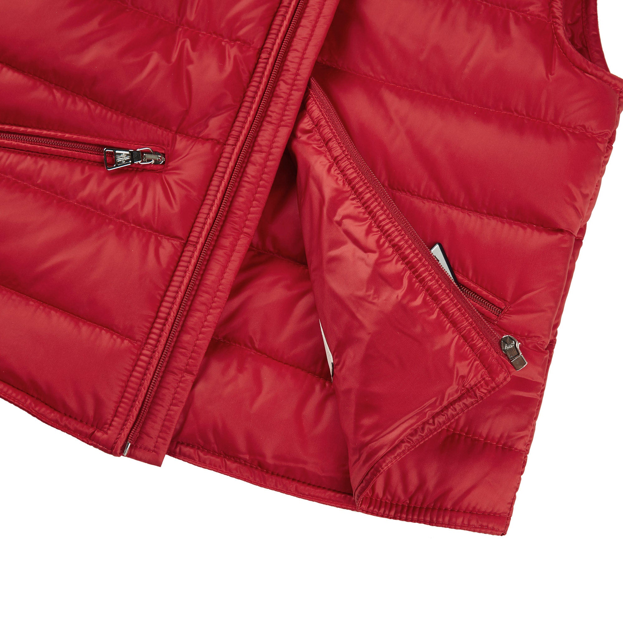 Boys Red Padded Down Gilet