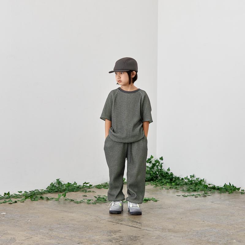Boys & Girls Charcoal Check Trousers