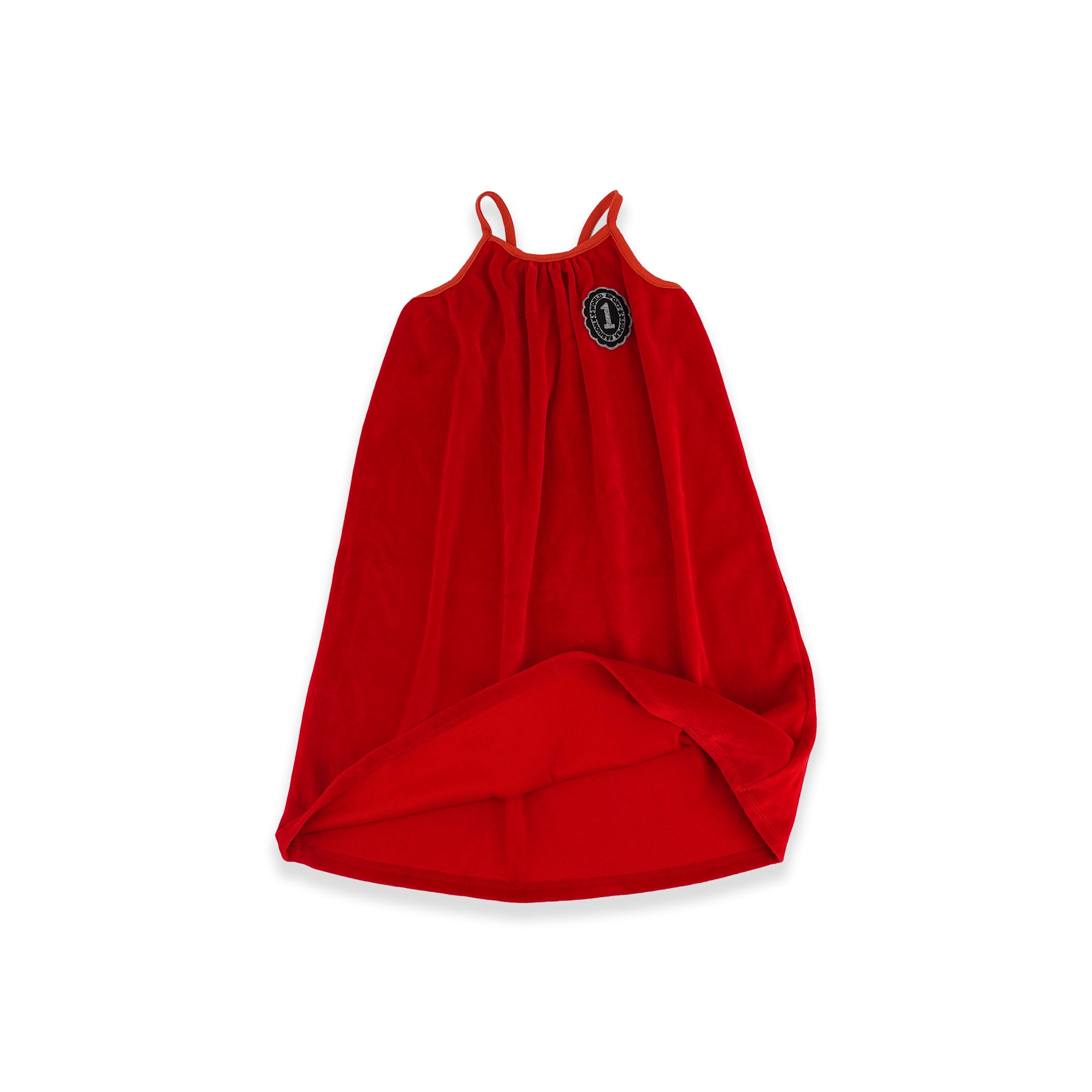 Girls Red Cotton Dress