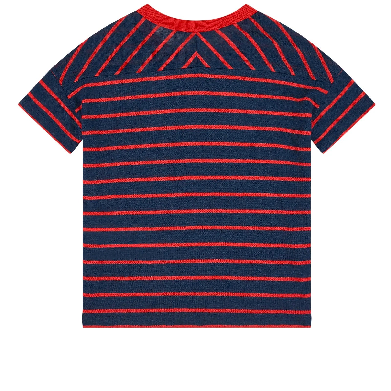 Boys & Girls Navy Stripe Logo T-Shirt