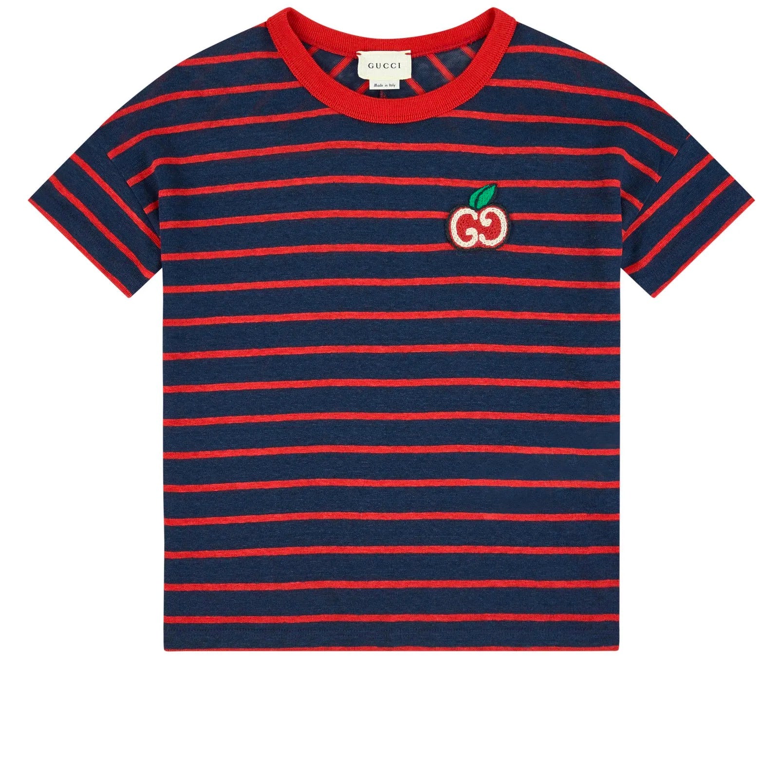 Boys & Girls Navy Stripe Logo T-Shirt