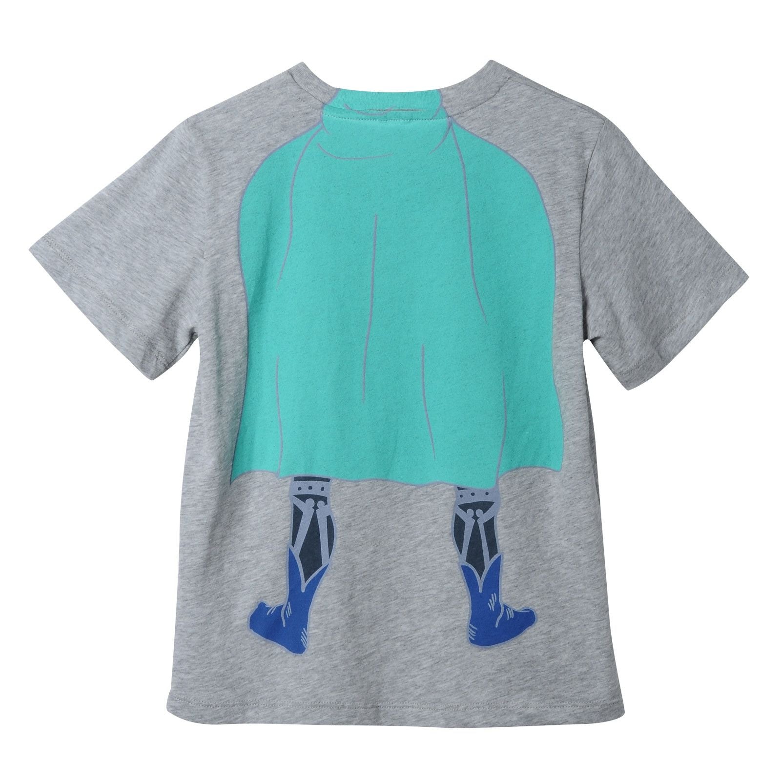 Boys Grey Cotton Superman Printed T-Shirt - CÉMAROSE | Children's Fashion Store - 2