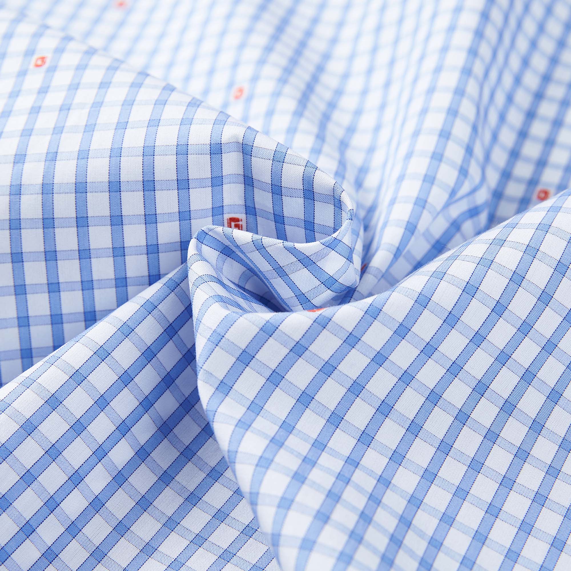 Boys Blue Check Cotton Shirt