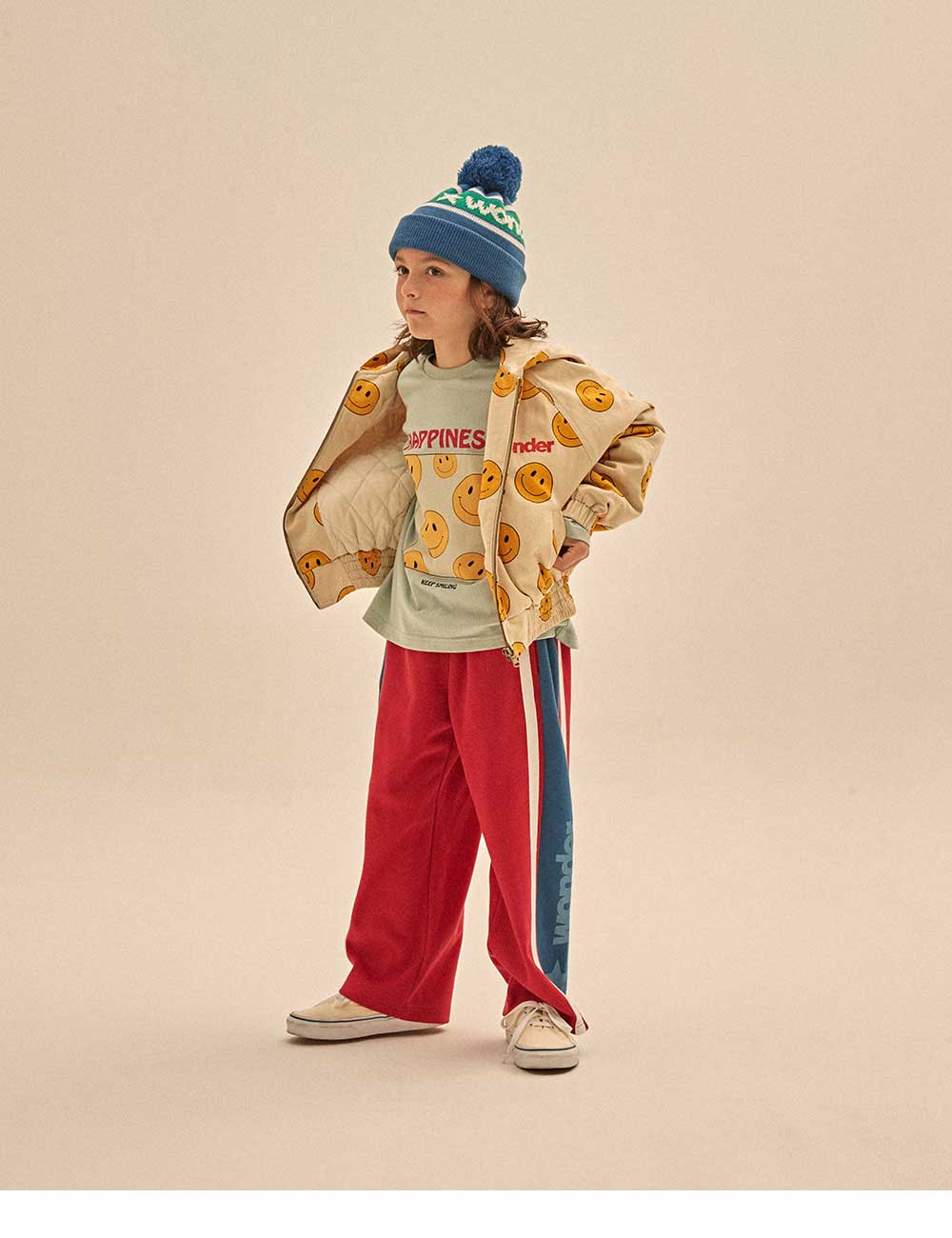 Boys & Girls Blue Printed Cotton T-Shirt