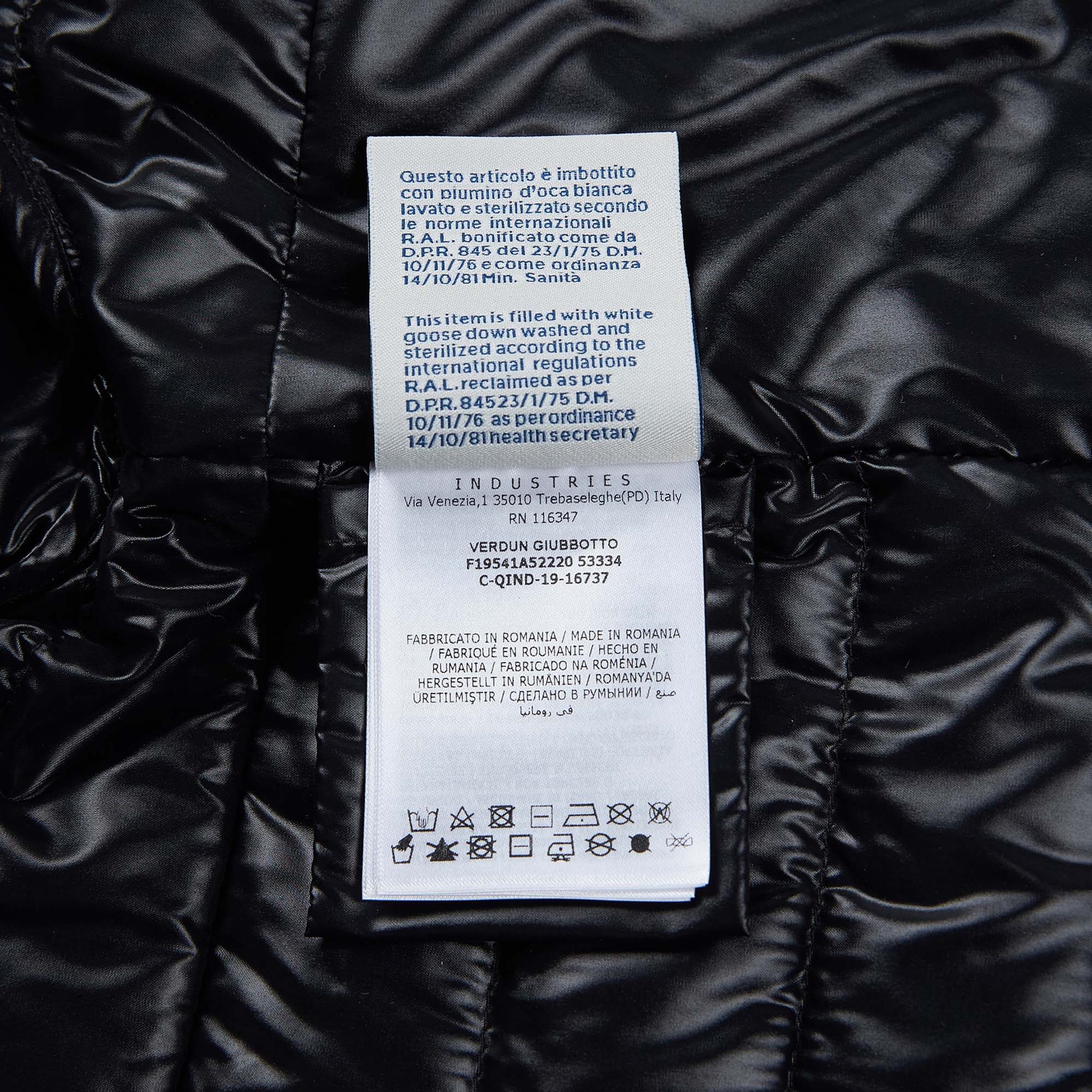 Boys Black "VERDUN" Padded Down Jacket