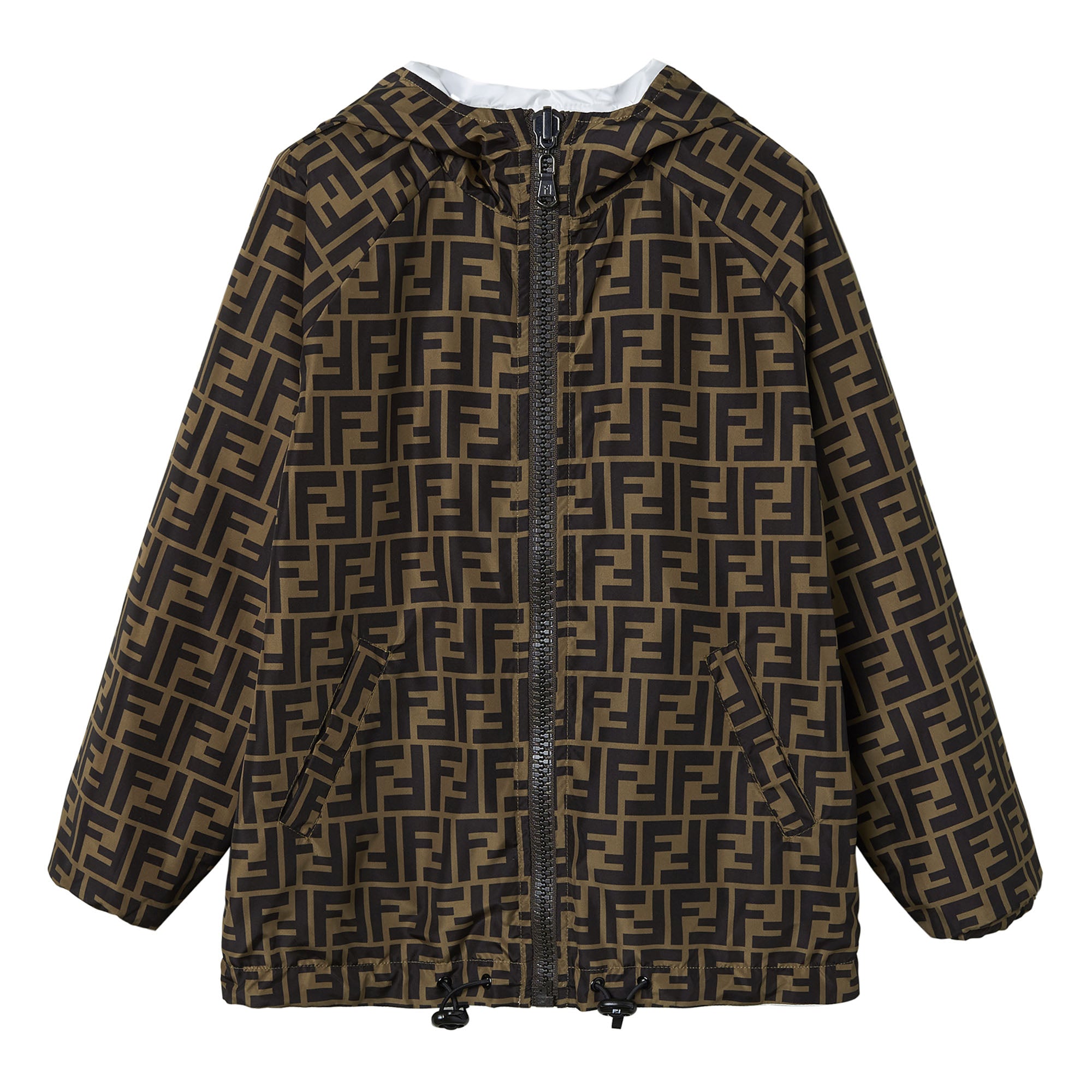 Boys & Girls White Reversible Jacket