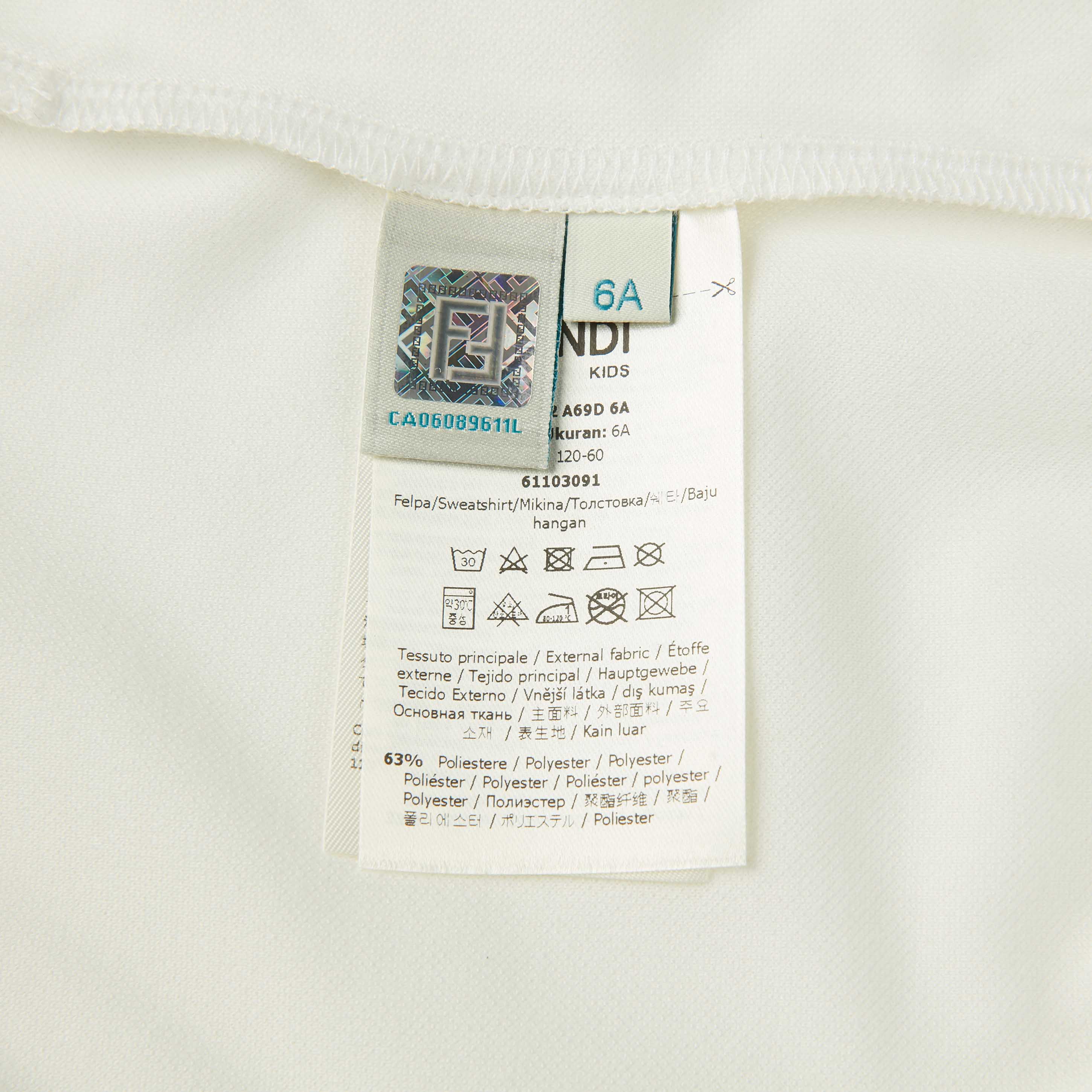 Boys & Girls White Logo Coat