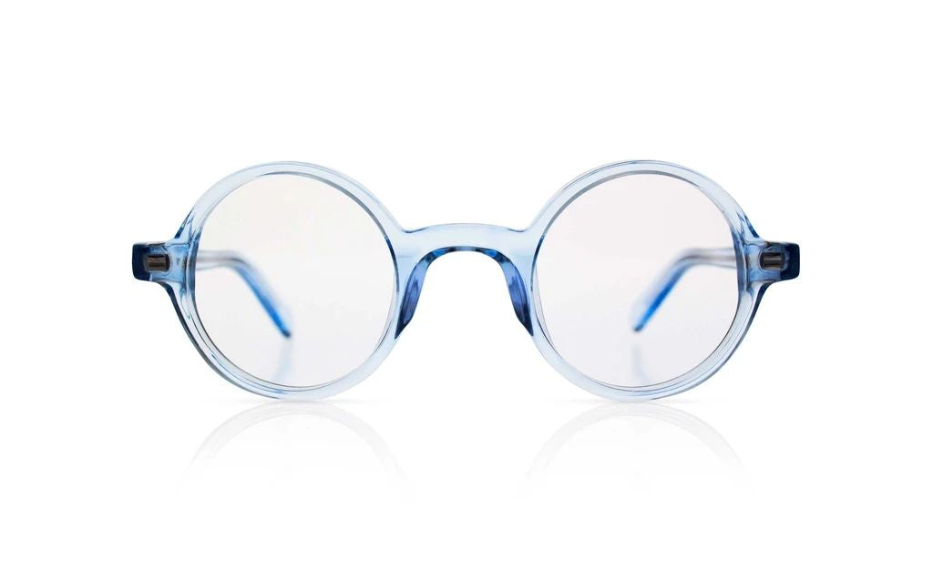 'Harry' Transparent Blue Sunglasses