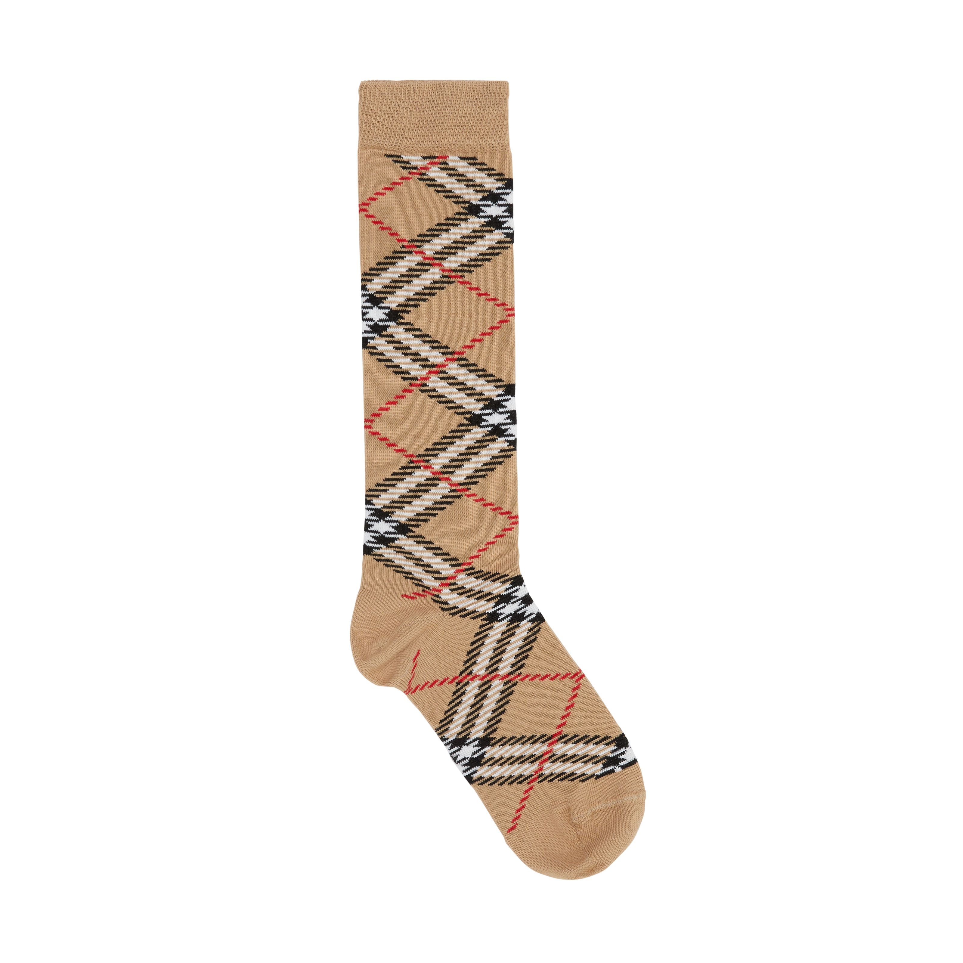 Boys & Girls Beige Cotton Socks