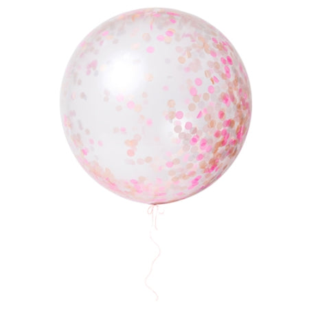 Giant Pink Confetti Balloon