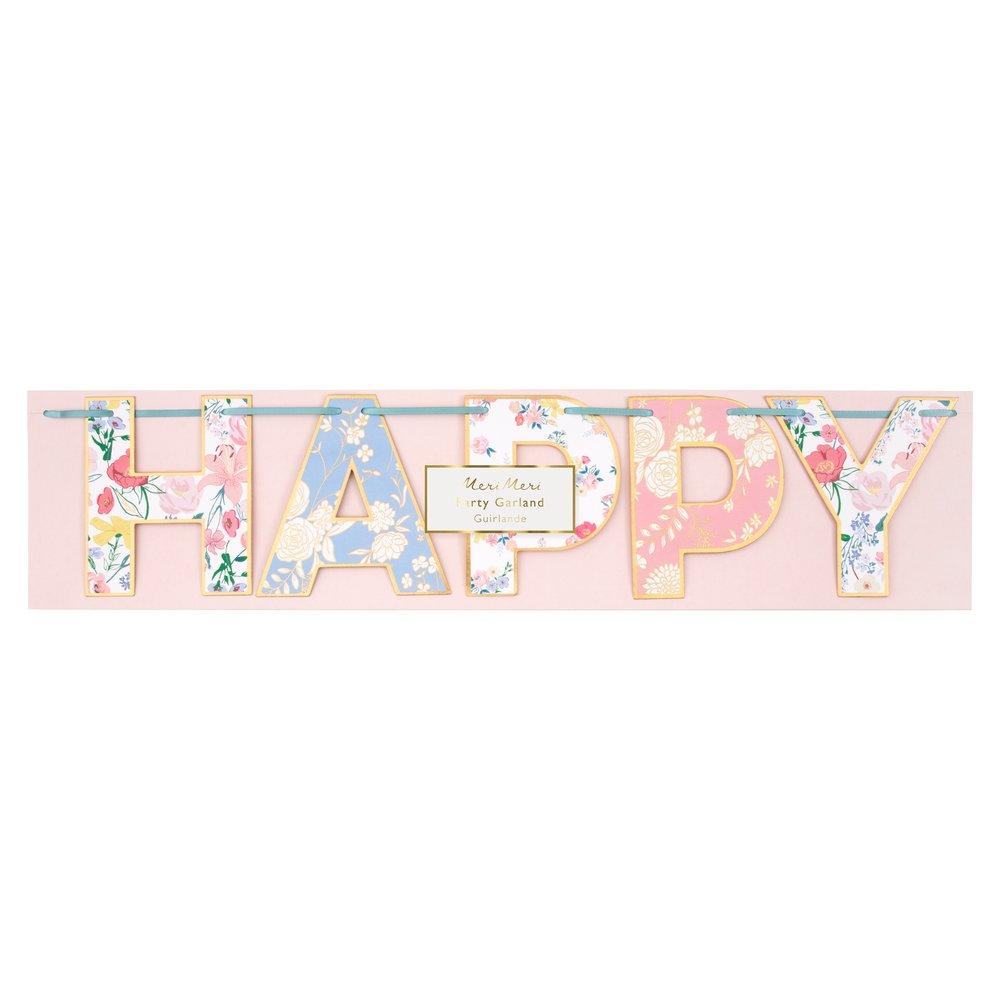 English Garden Birthday Garland (1.8 Meter)