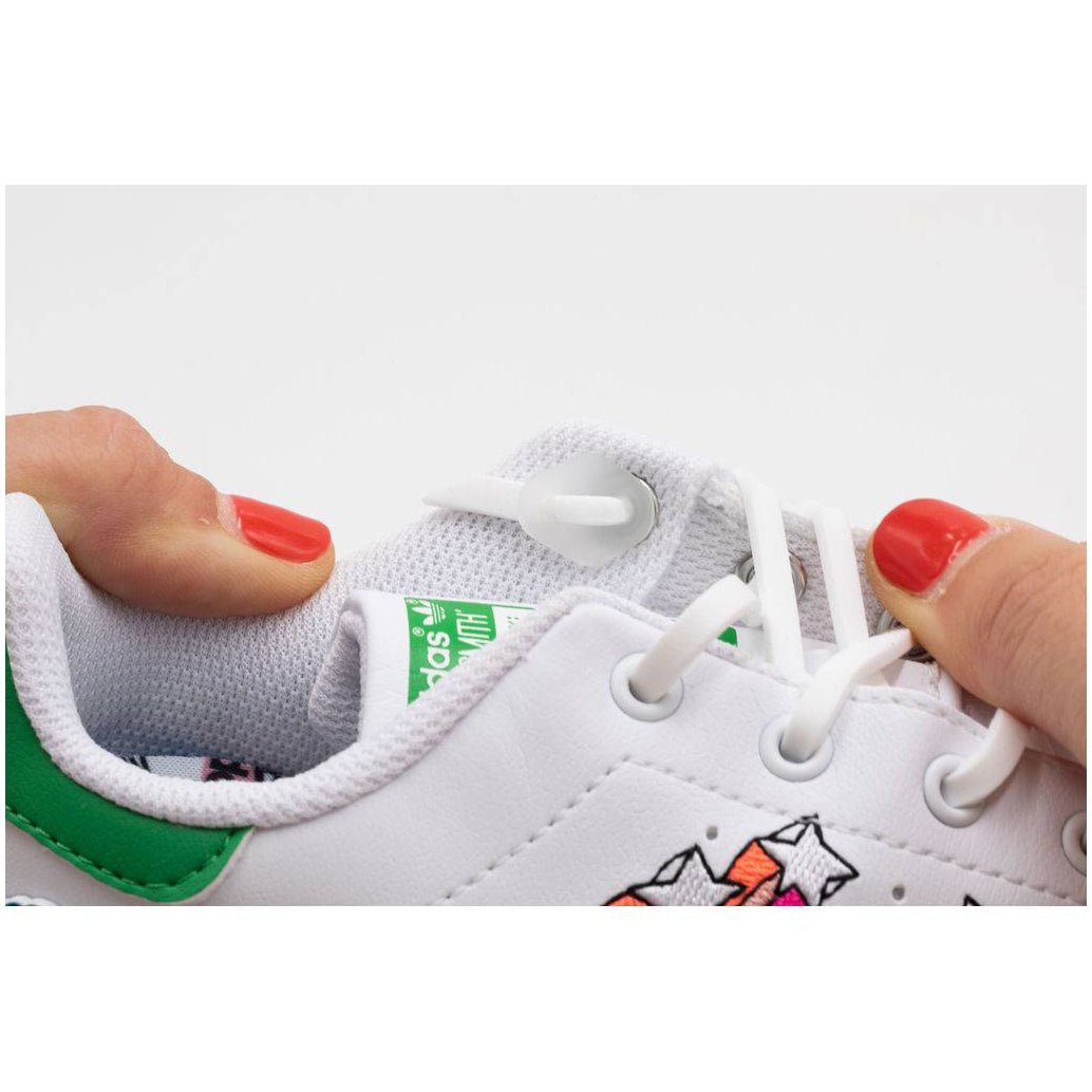 Boys & Girls White Silicone Shoelace