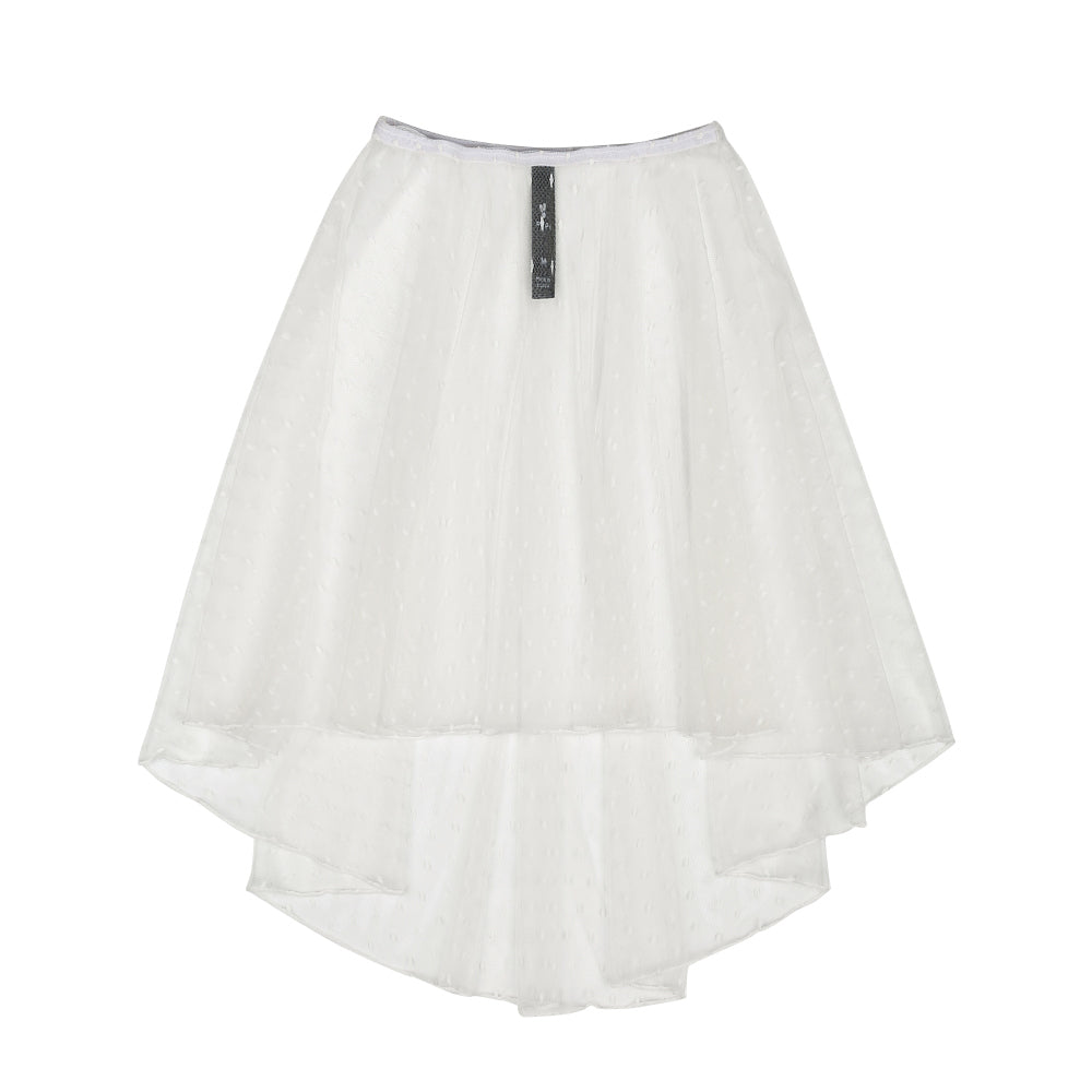 Girls White Ballet Skirt