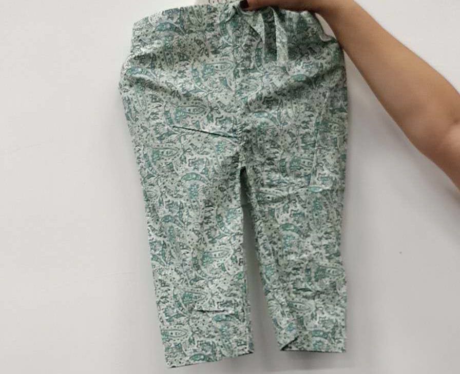 Ensembles en coton imprimé cachemire vert bébé
