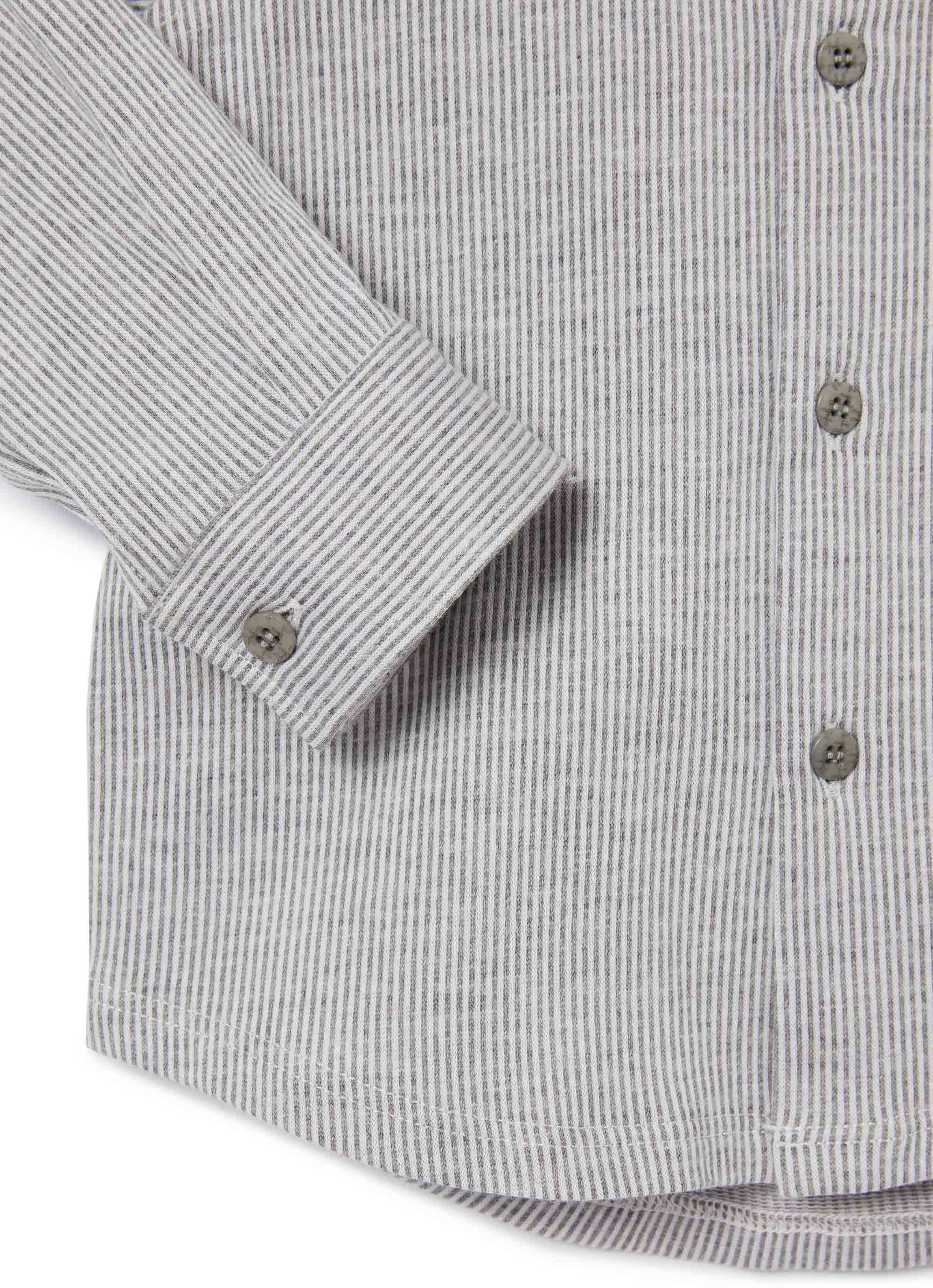 Boys Cloud Grey Cotton Shirt