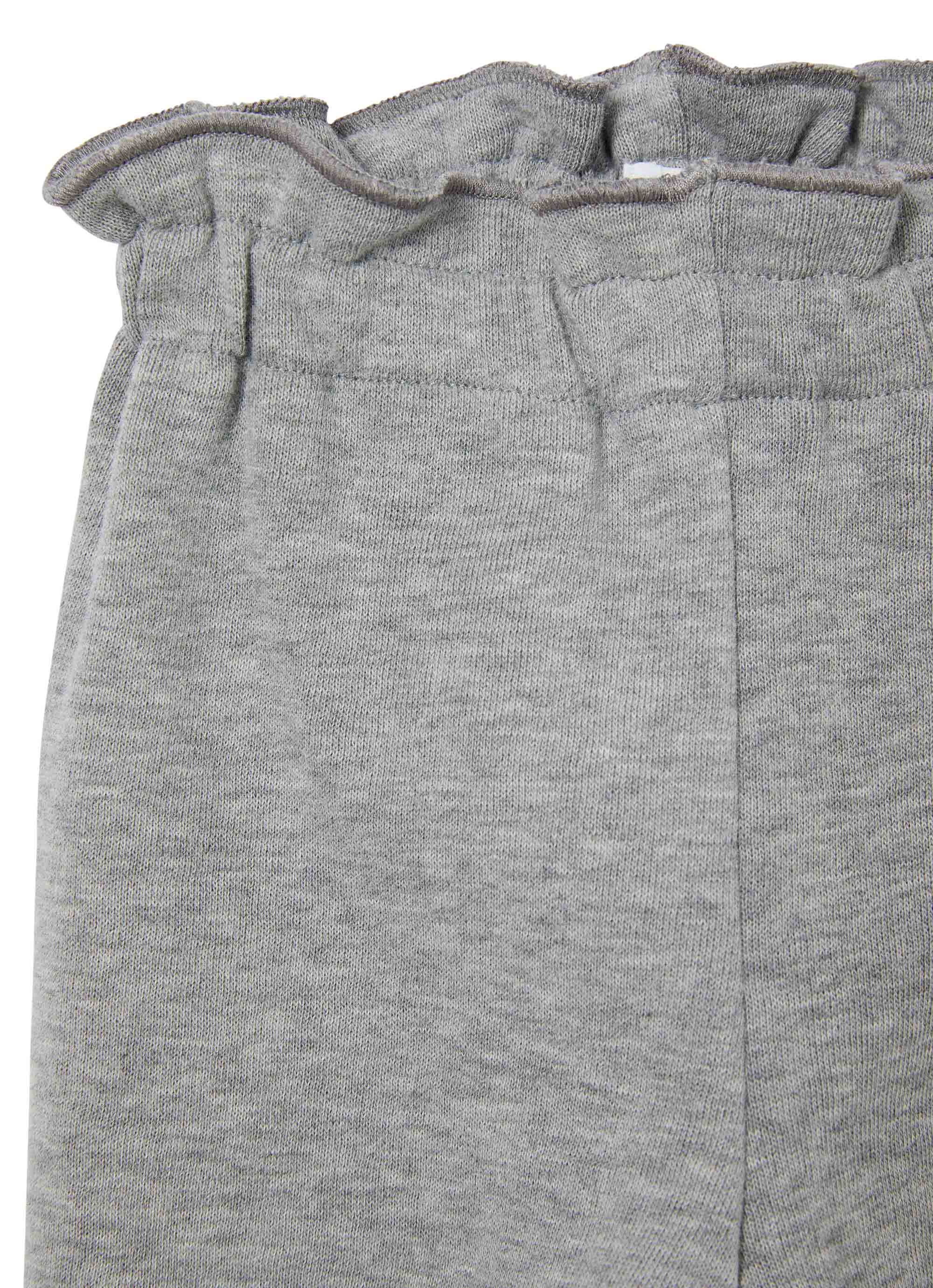 Baby Girls Grey Cotton Trousers