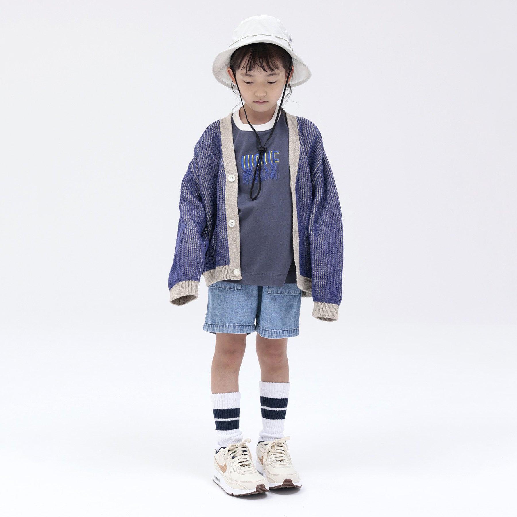 Boys & Girls White UV Hat