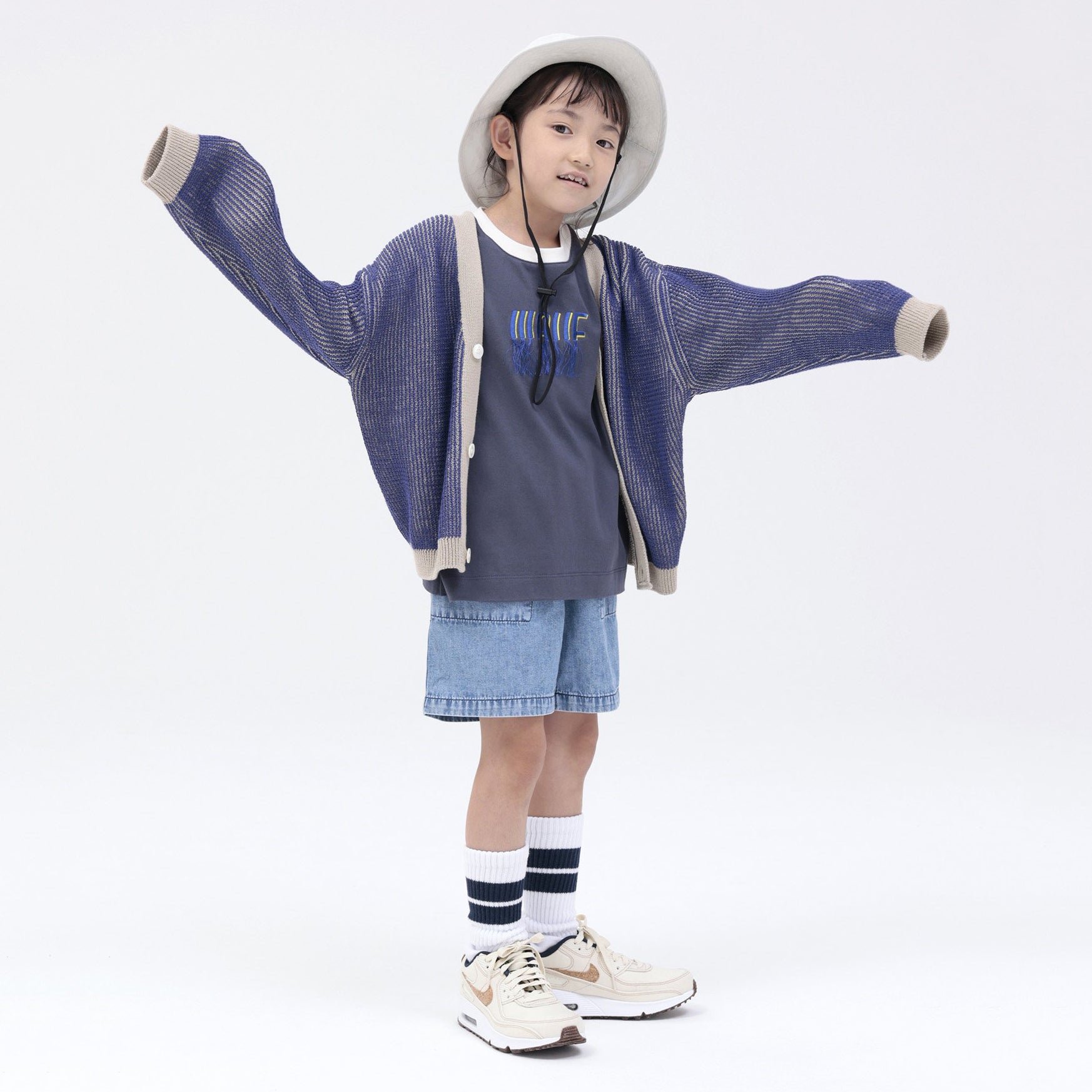 Boys & Girls White UV Hat