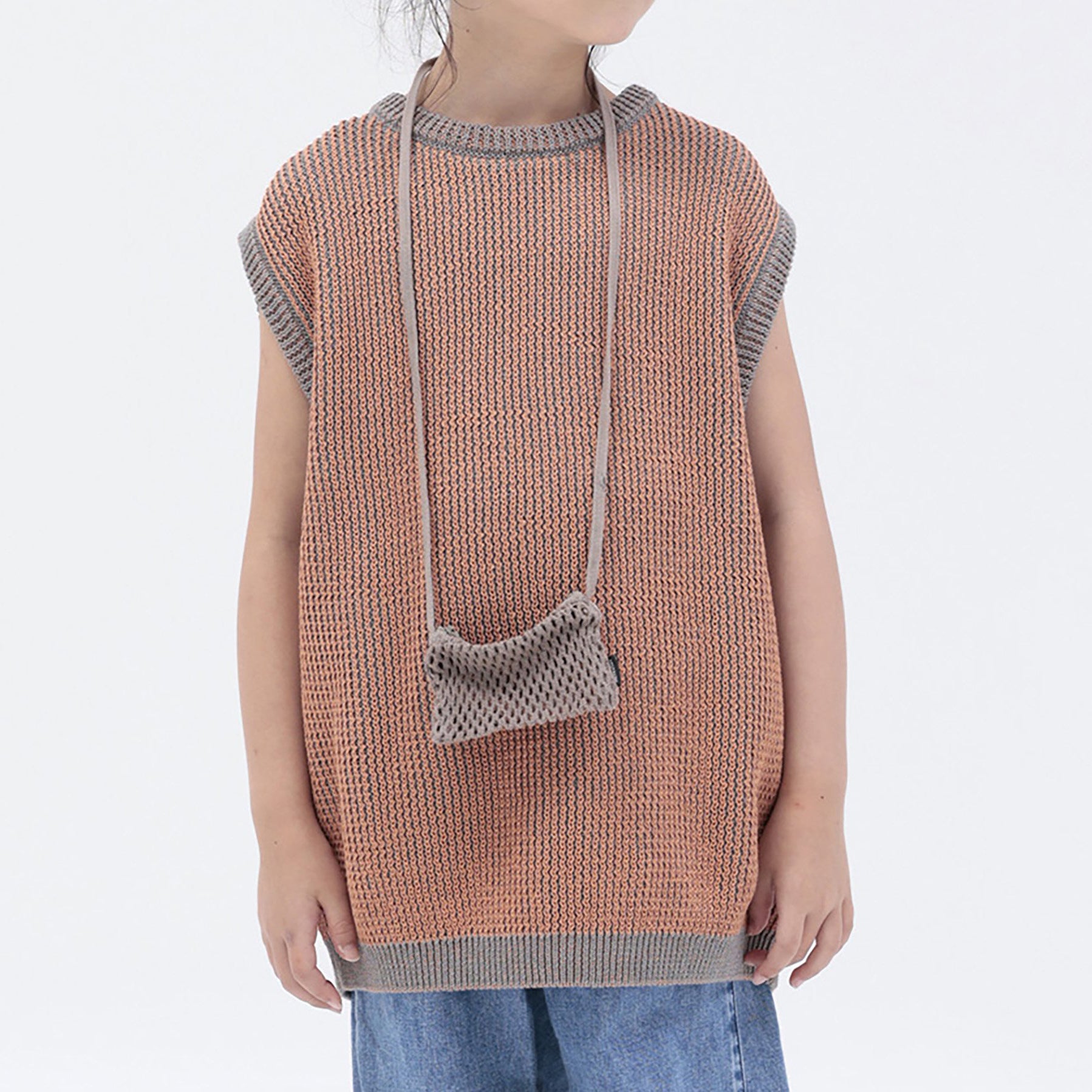 Boys & Girls Orange Knit Vest